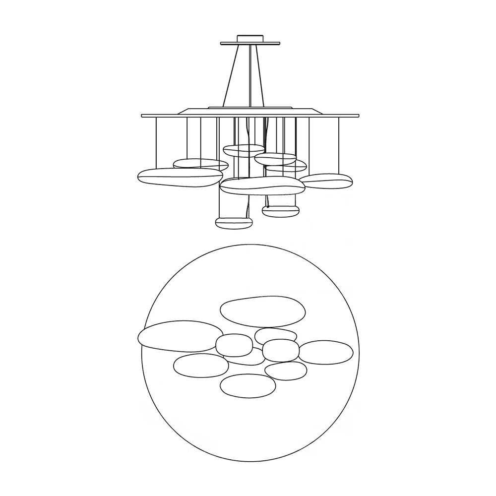 Mercury Chandelier - Blowlighting