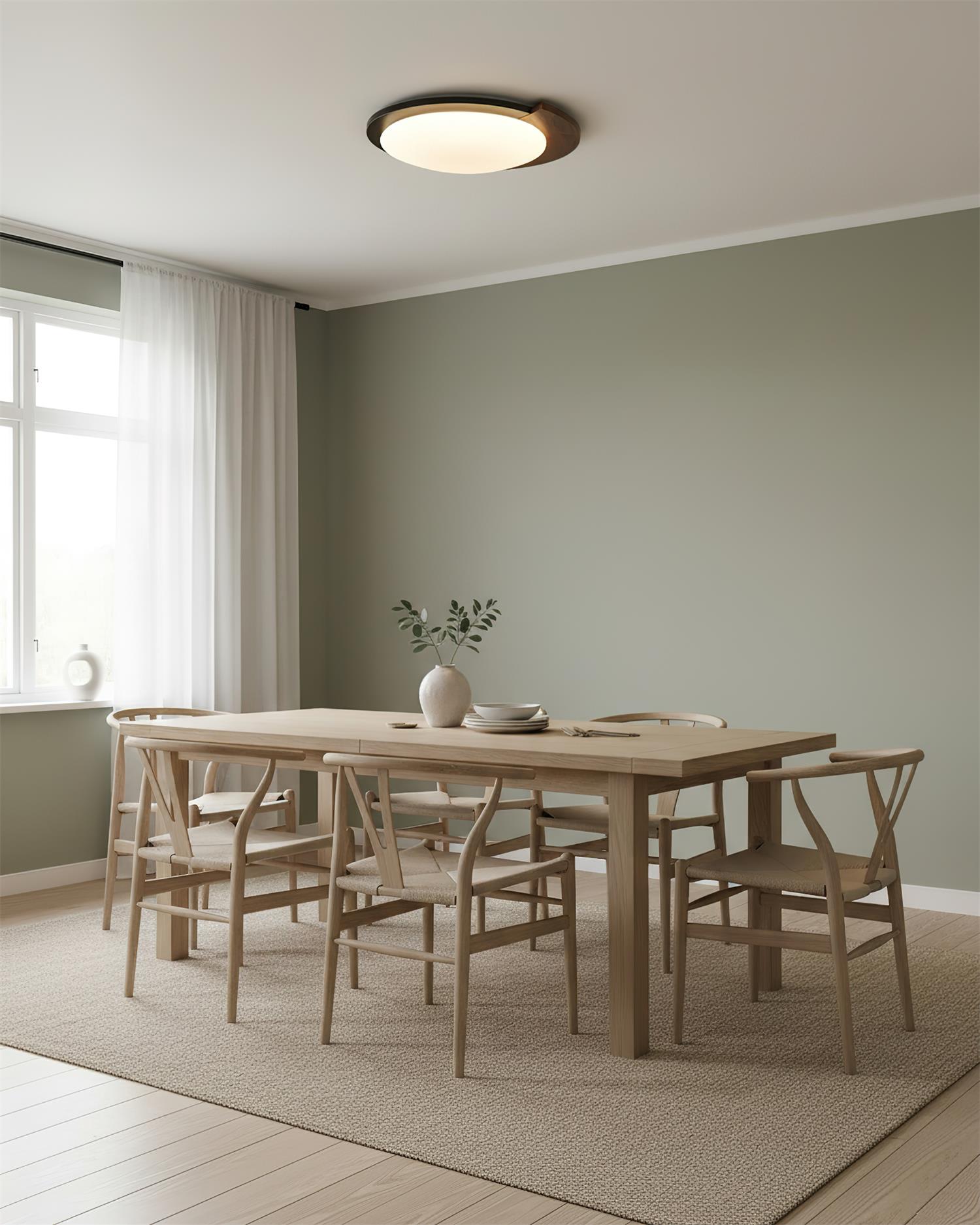 Semicircle Modern Metal Ceiling Lamp