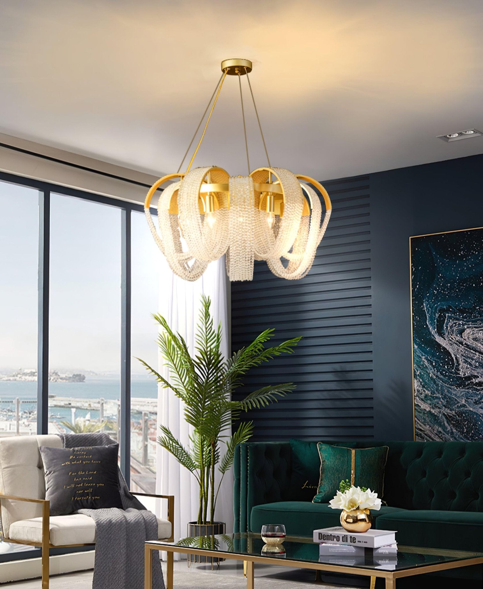 Mesh Crystal Chandelier - Blowlighting