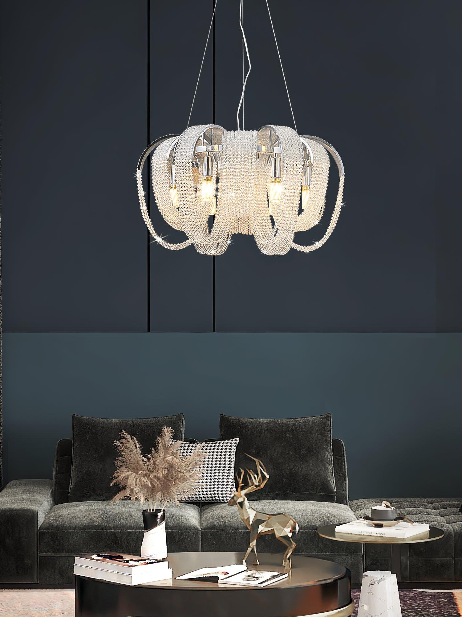 Mesh Crystal Chandelier - Blowlighting