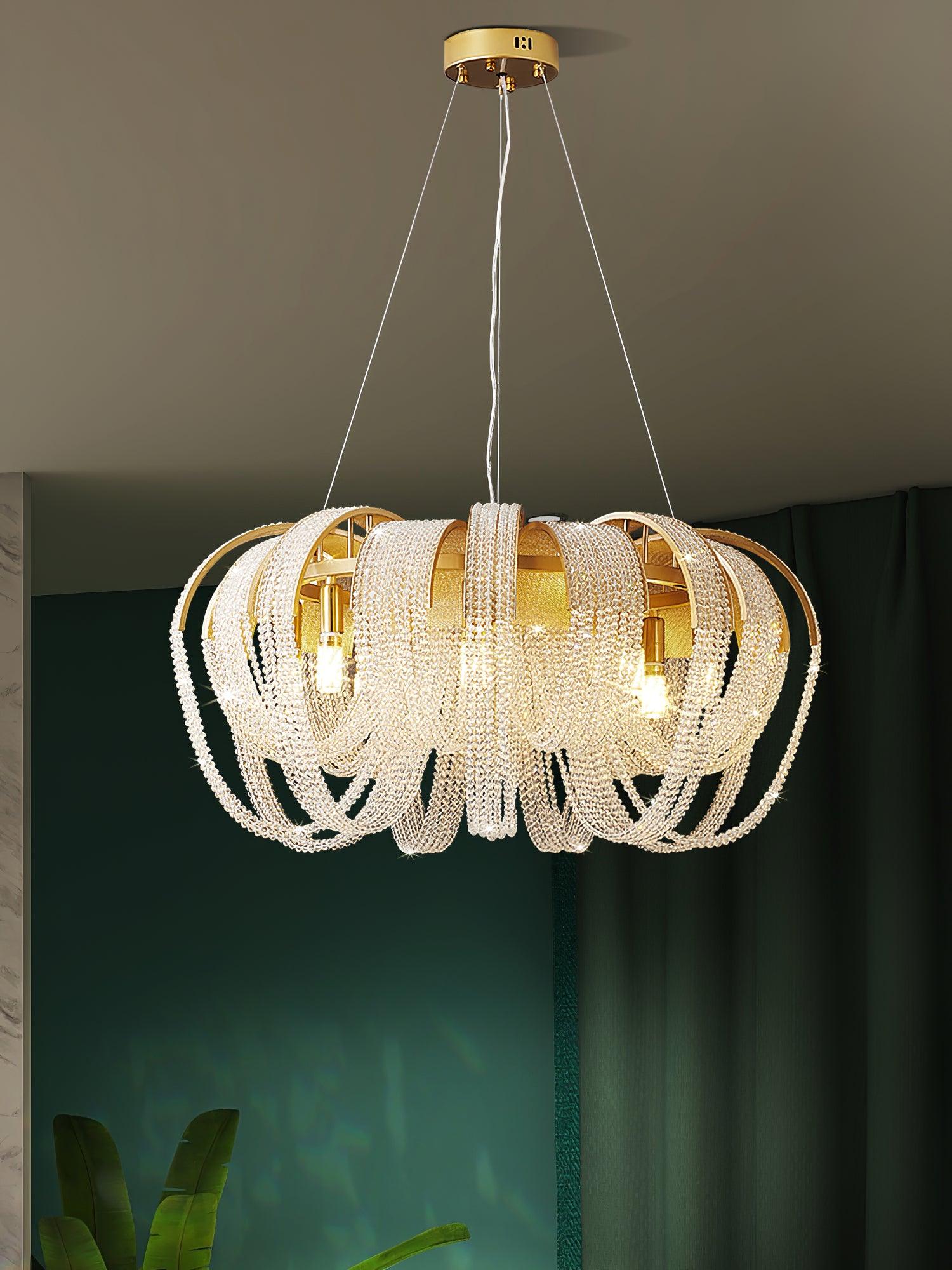 Mesh Crystal Chandelier - Blowlighting