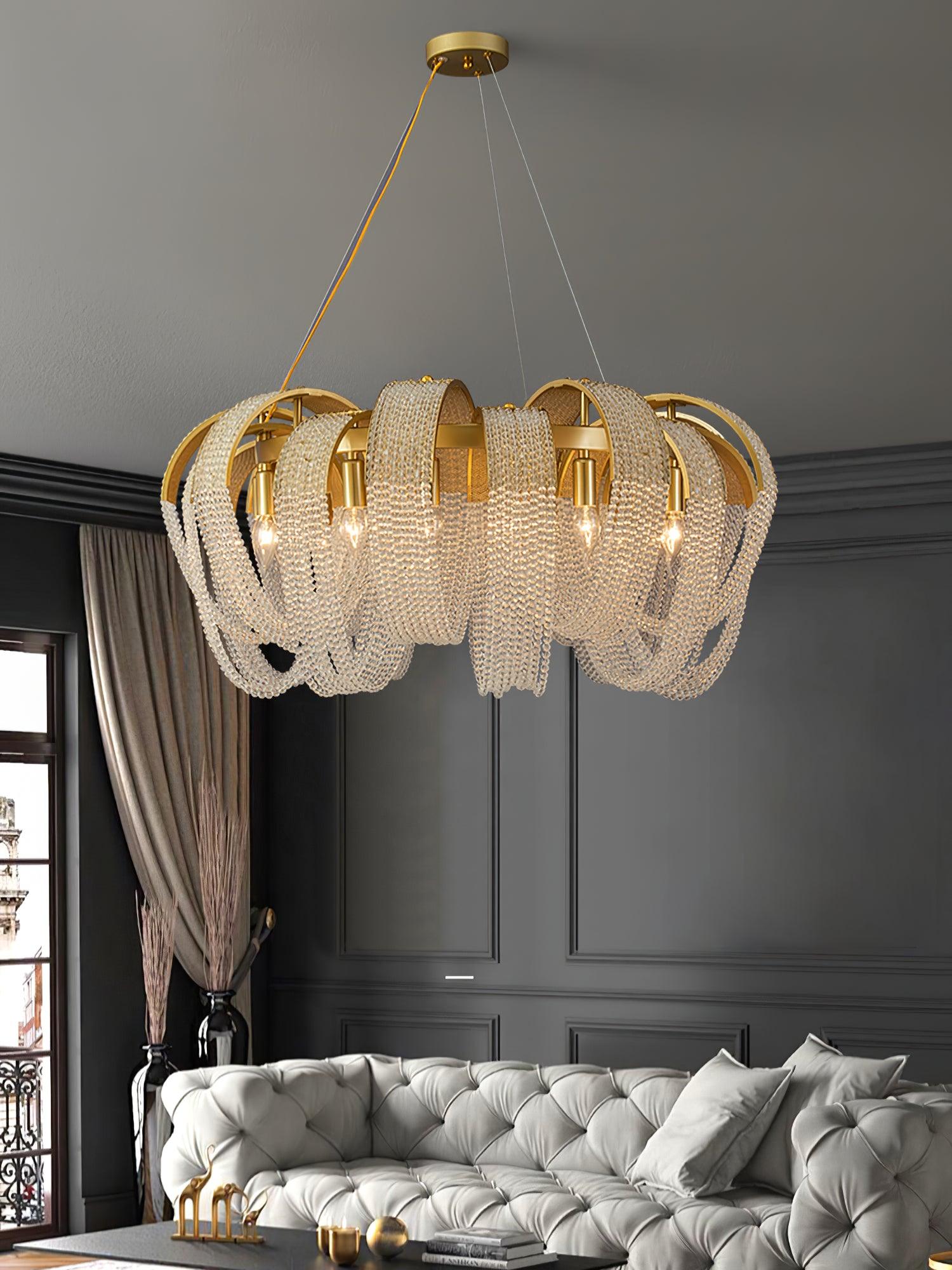 Mesh Crystal Chandelier - Blowlighting