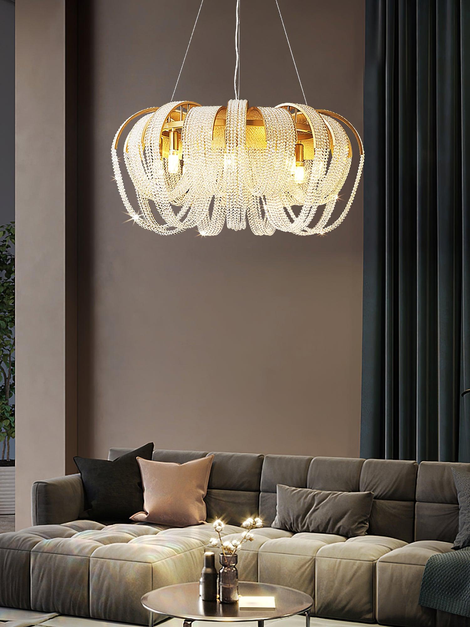 Mesh Crystal Chandelier - Blowlighting