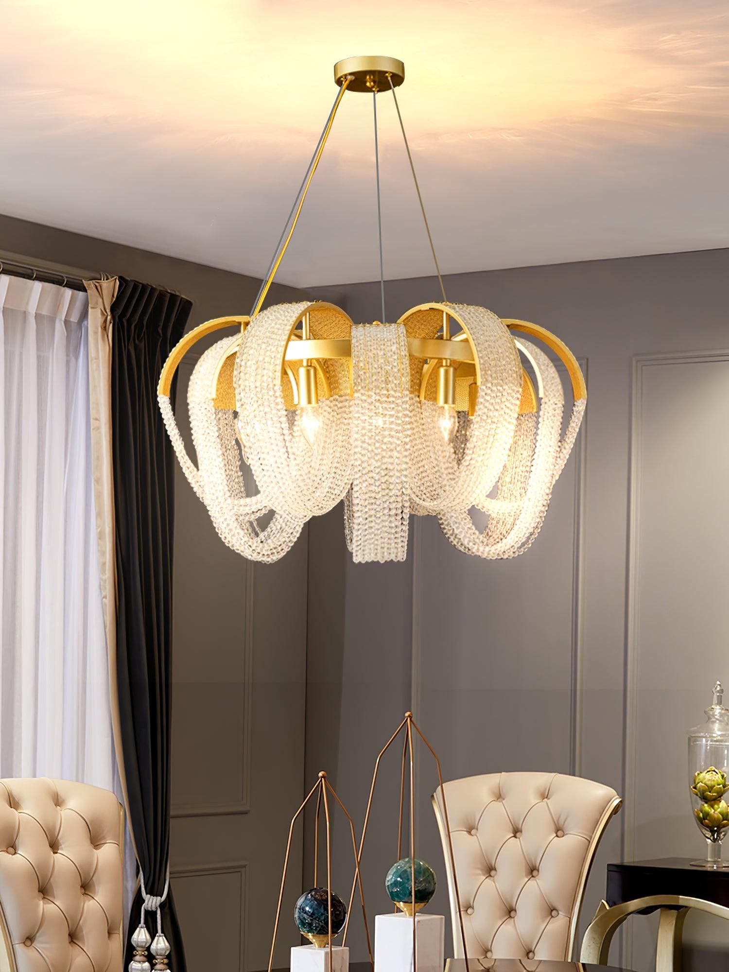 Mesh Crystal Chandelier - Blowlighting