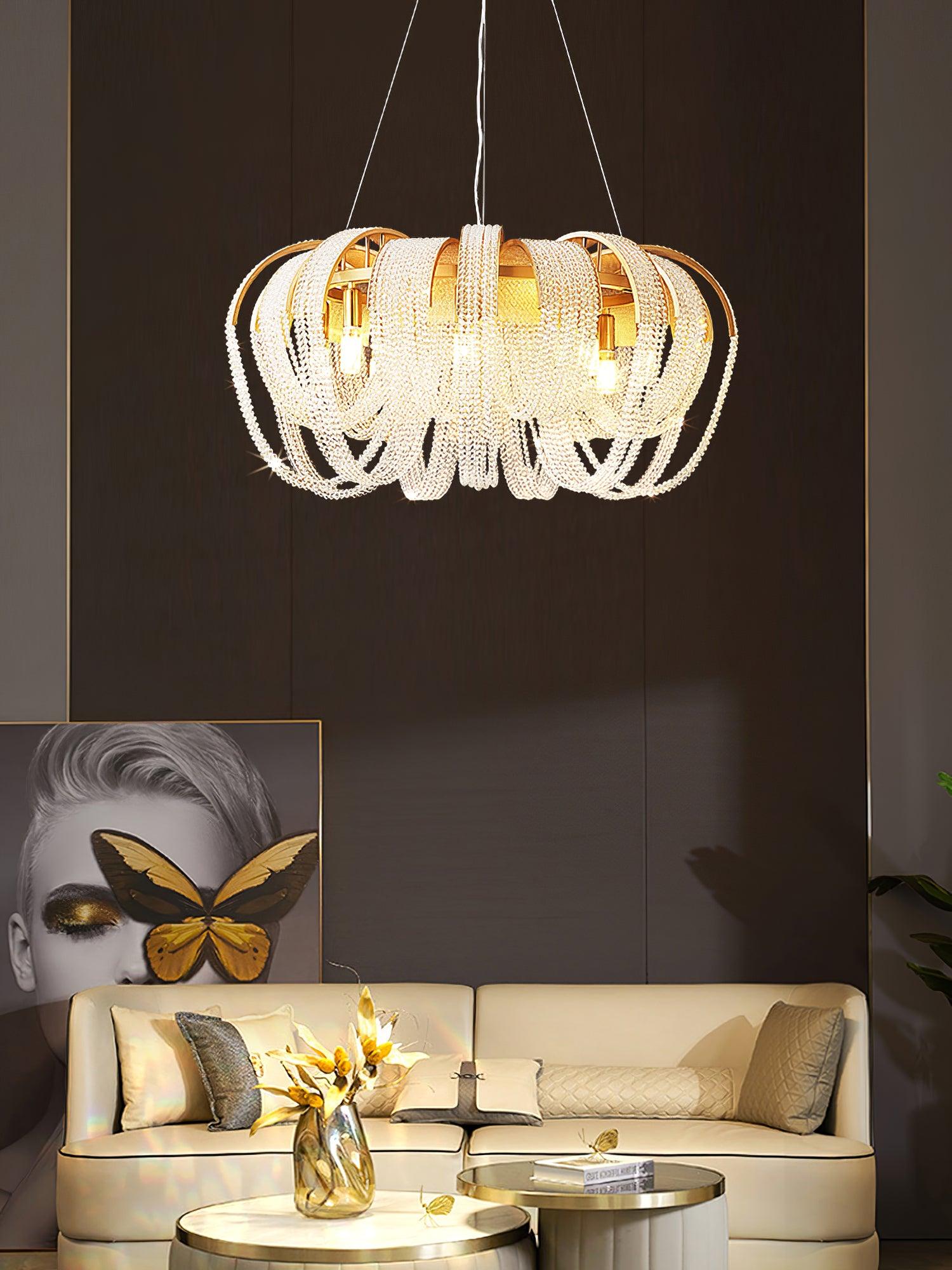 Mesh Crystal Chandelier - Blowlighting