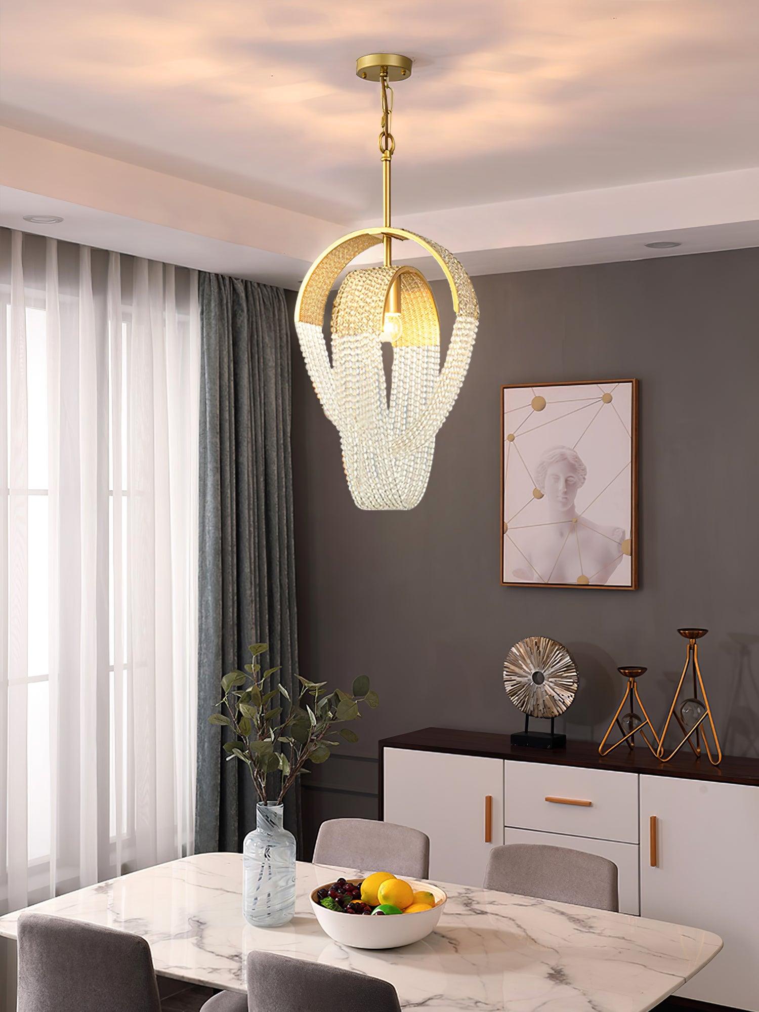 Mesh Crystal Chandelier - Blowlighting
