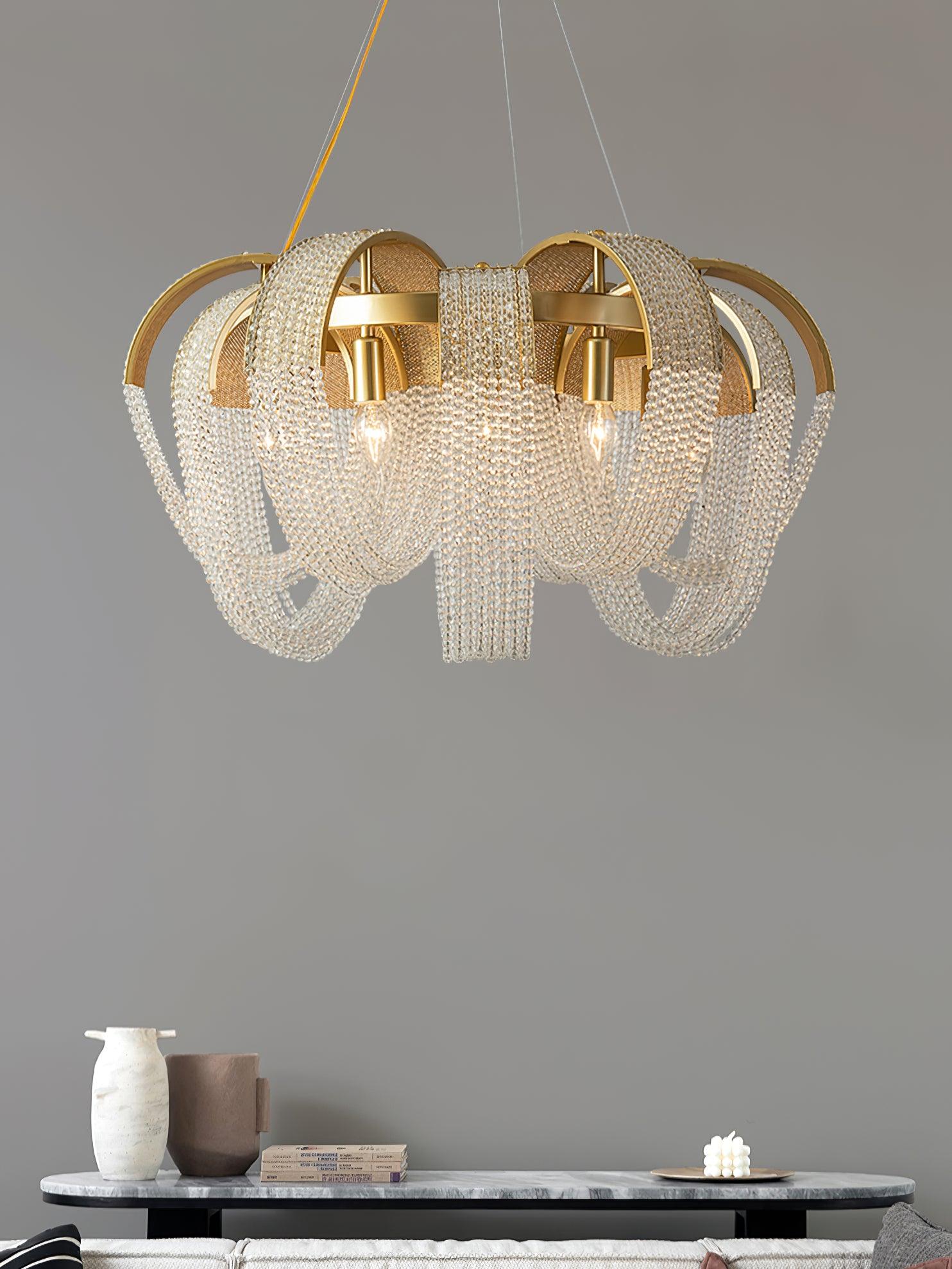 Mesh Crystal Chandelier - Blowlighting