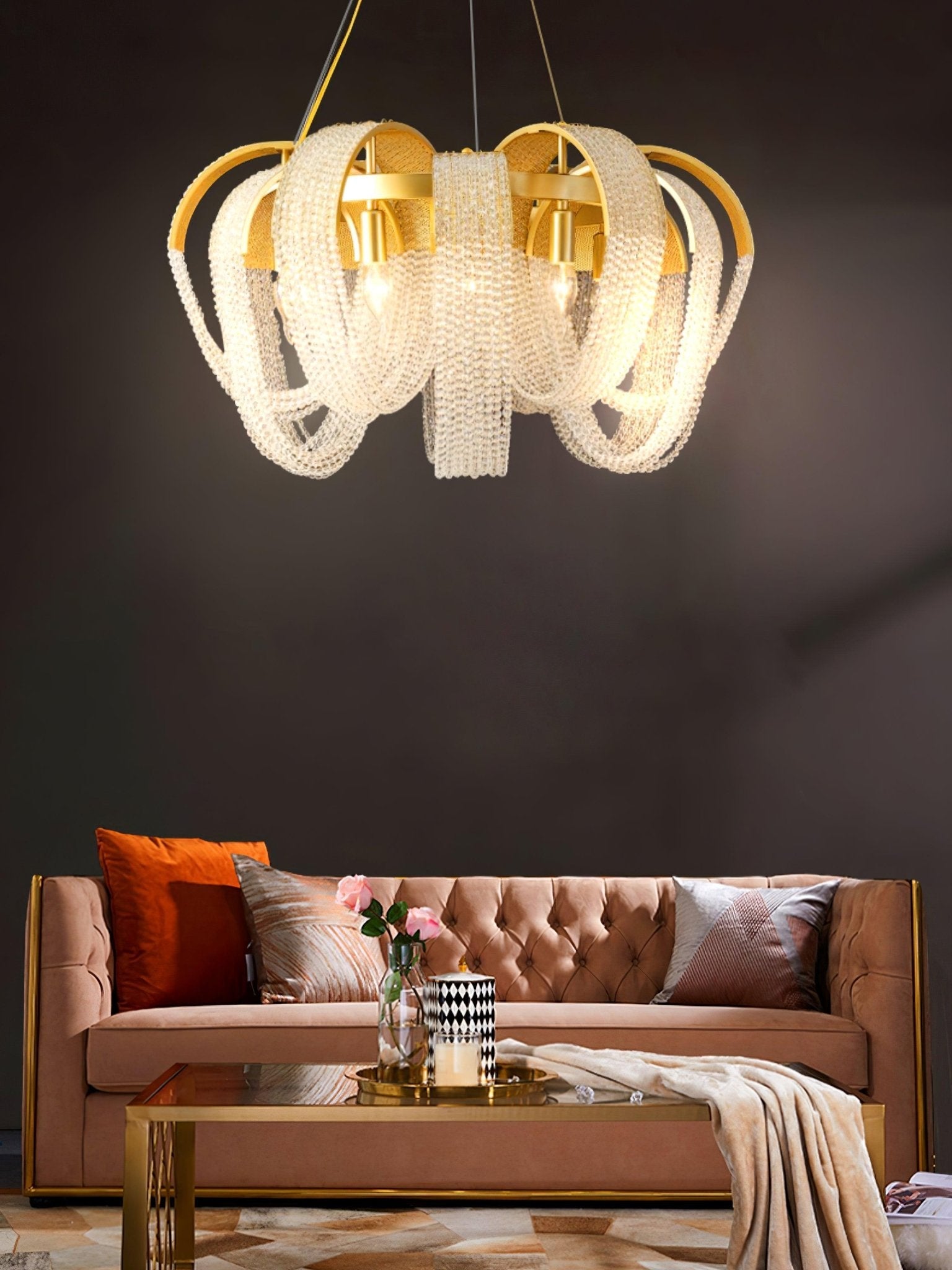 Mesh Crystal Chandelier - Blowlighting