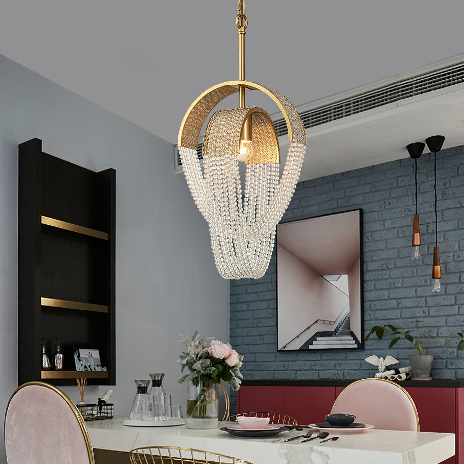 Mesh Crystal Chandelier - Blowlighting