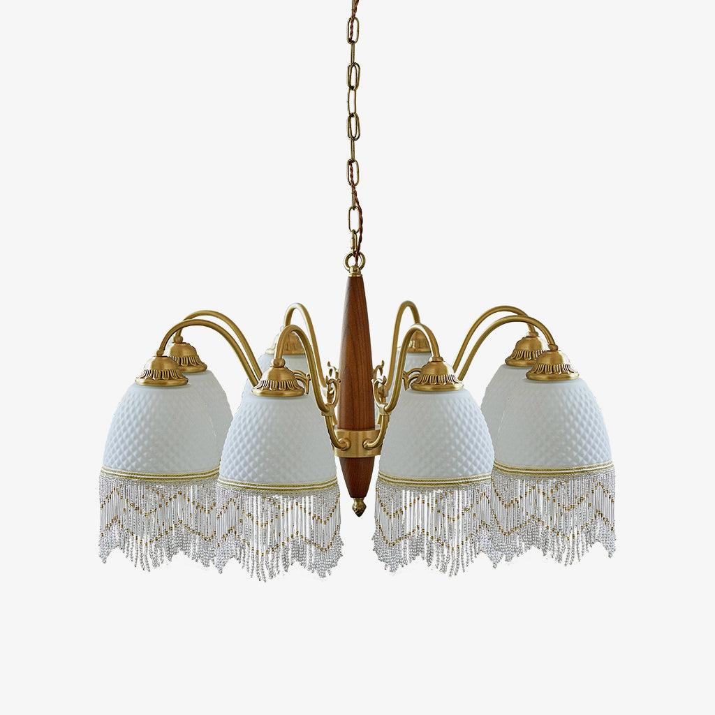 Aurora Chandelier Tassel Glass Vintage - Blowlighting