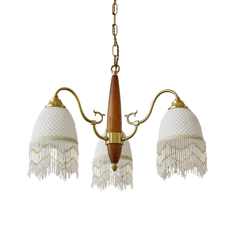 Aurora Chandelier Tassel Glass Vintage - Blowlighting