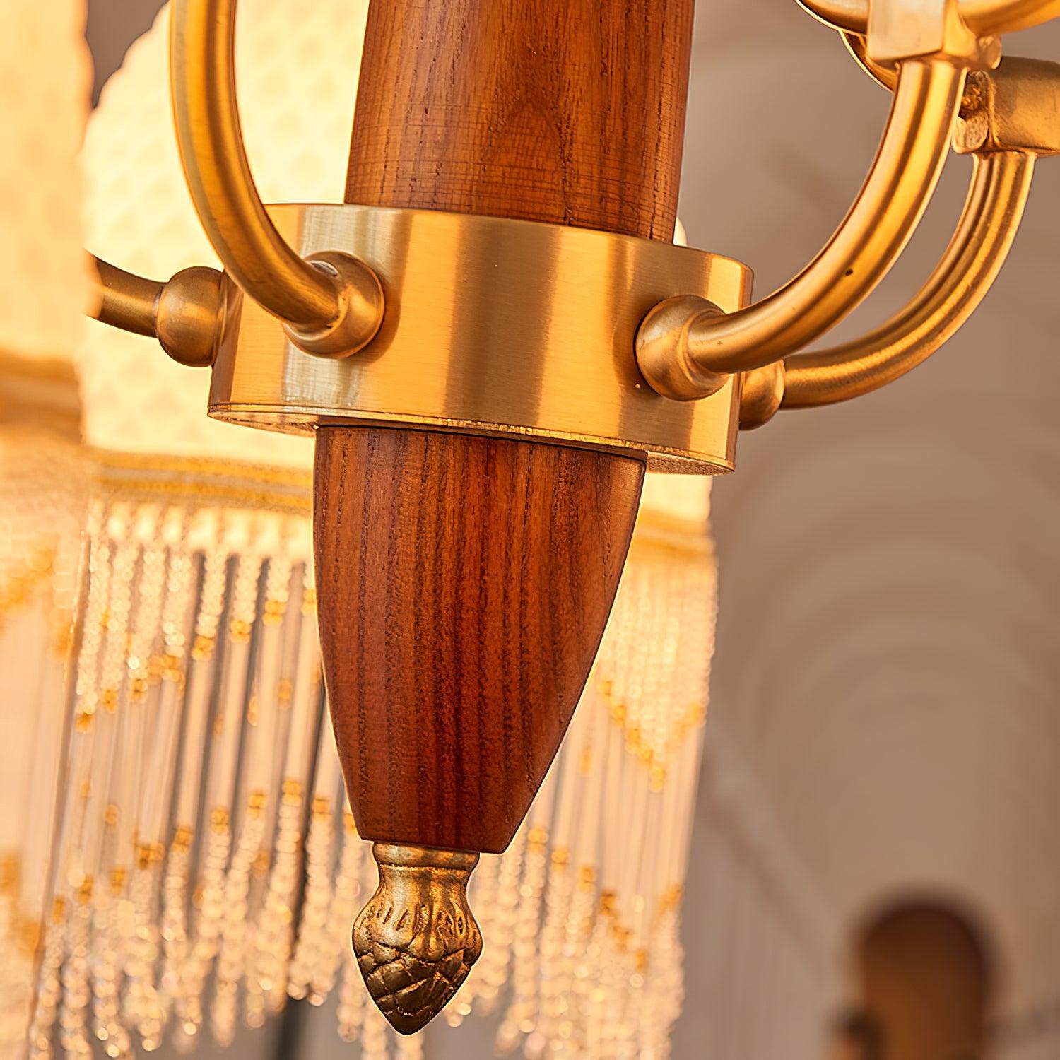Aurora Chandelier Tassel Glass Vintage - Blowlighting