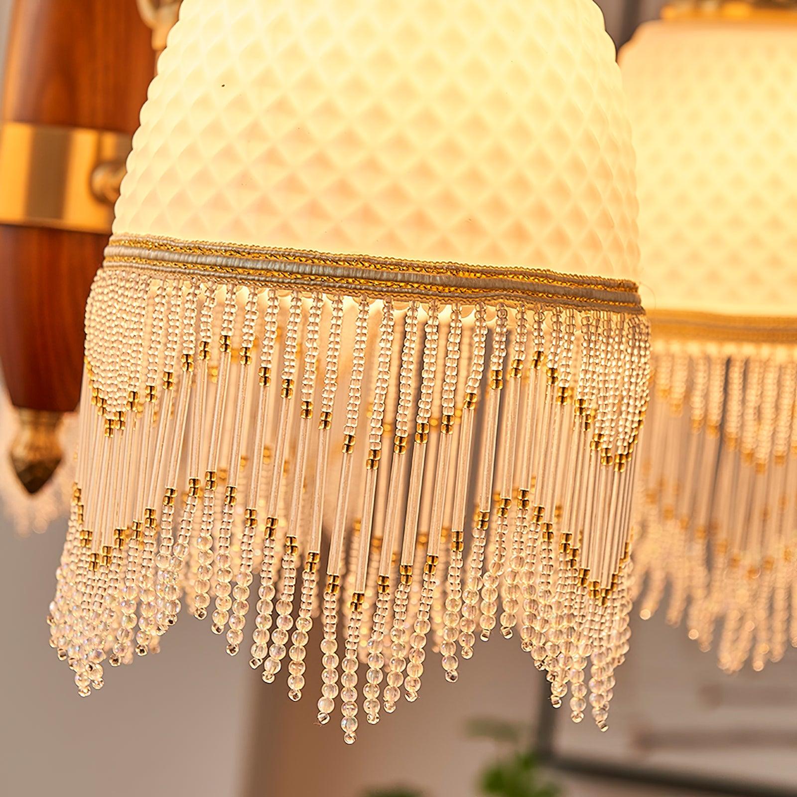 Aurora Chandelier Tassel Glass Vintage - Blowlighting