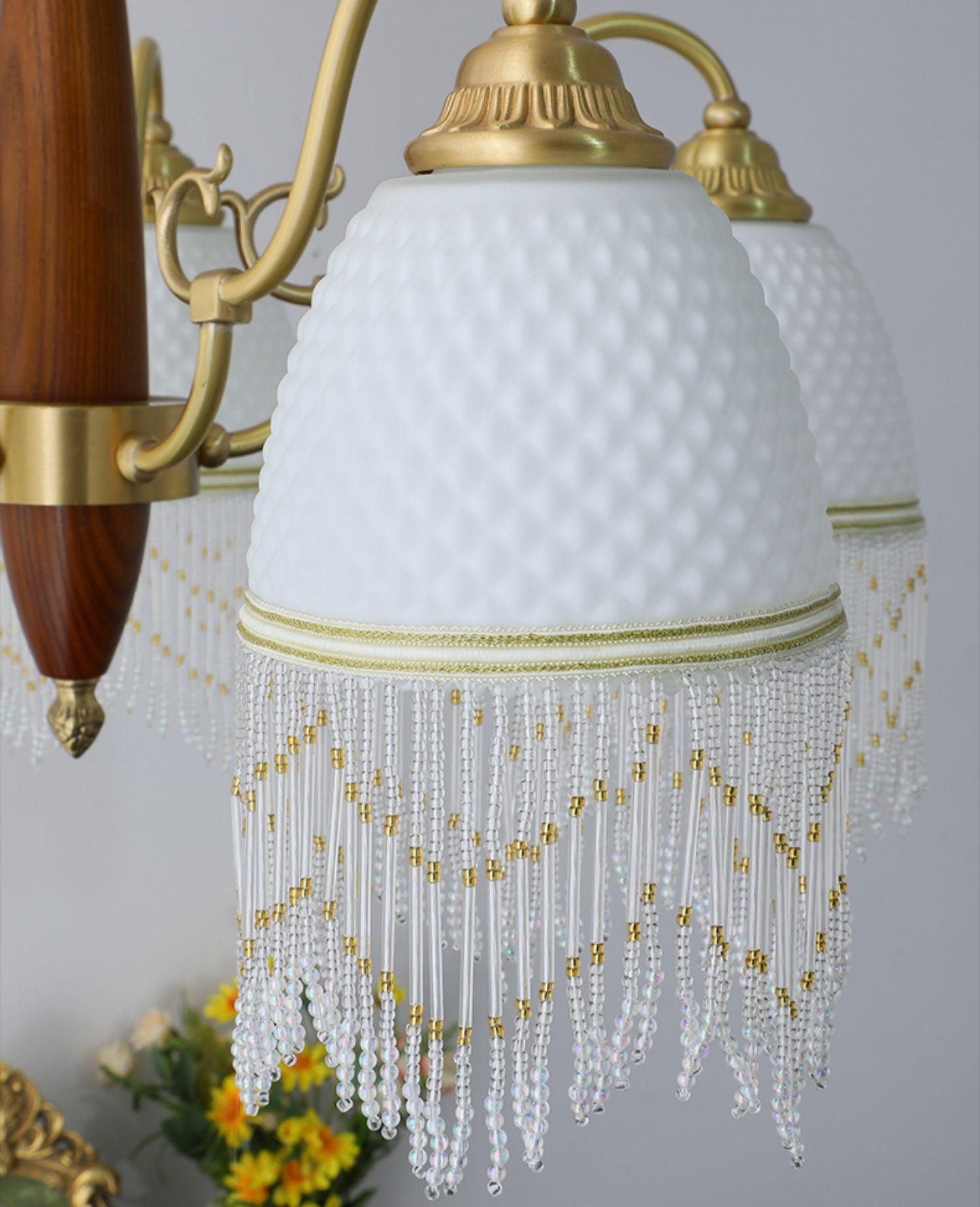 Aurora Chandelier Tassel Glass Vintage - Blowlighting