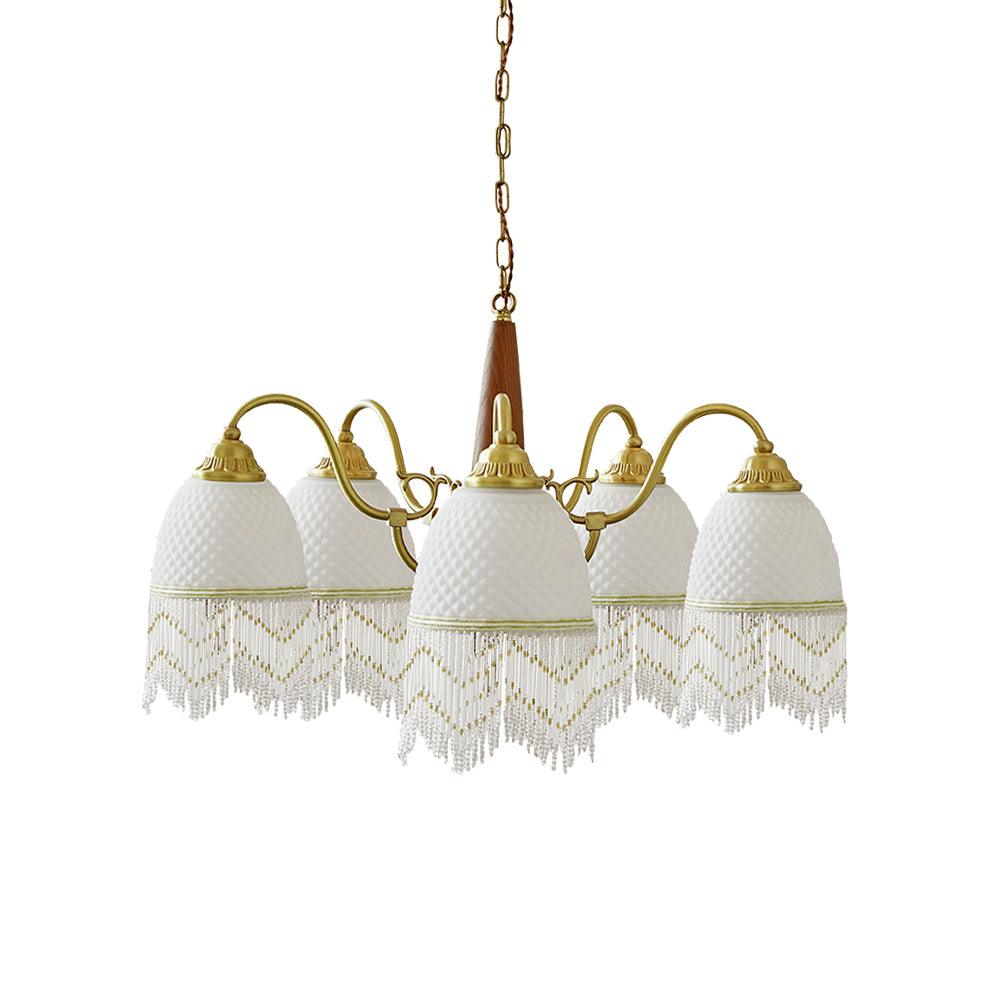 Aurora Chandelier Tassel Glass Vintage - Blowlighting