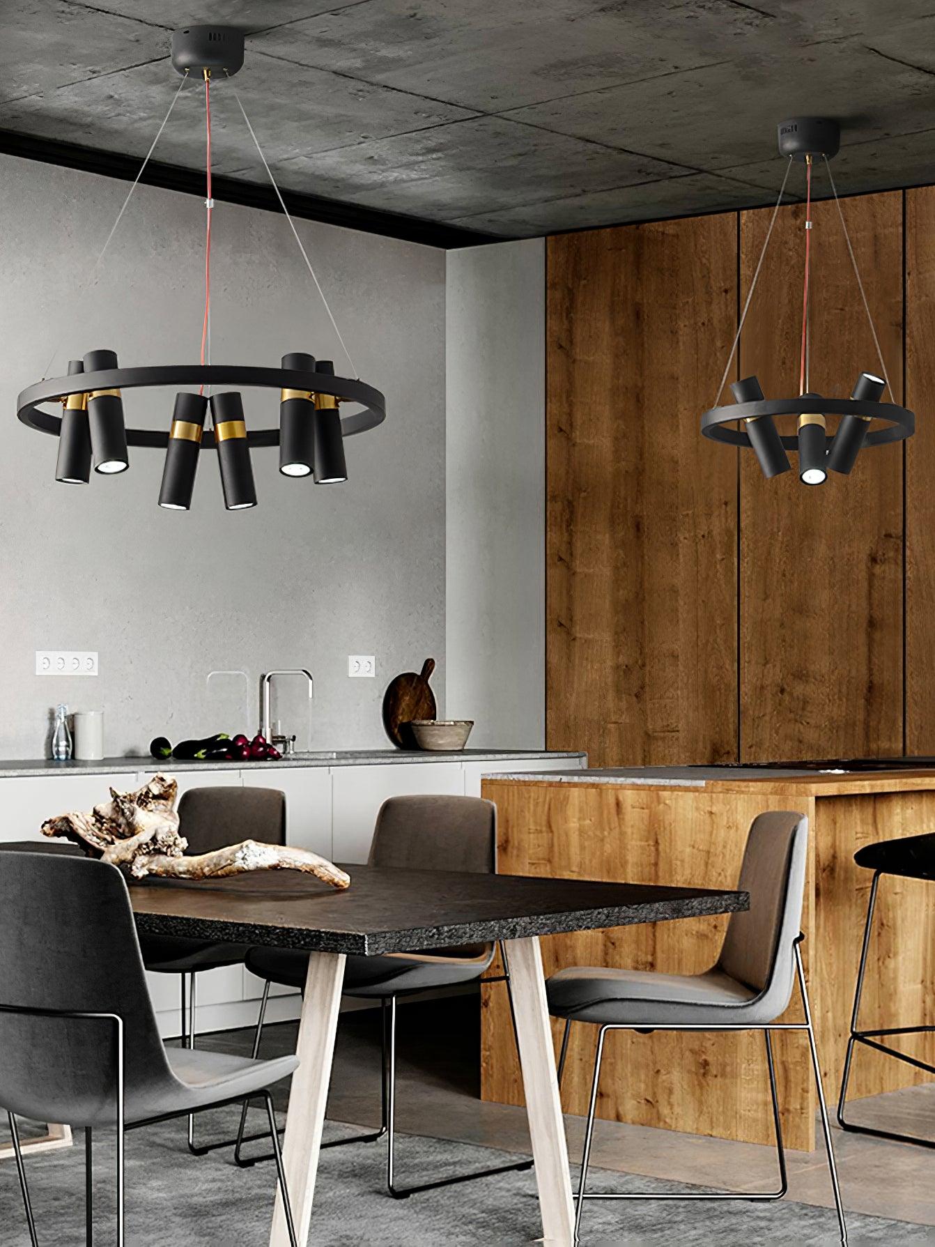 Nova Industrial Acrylic Chandelier - Blowlighting