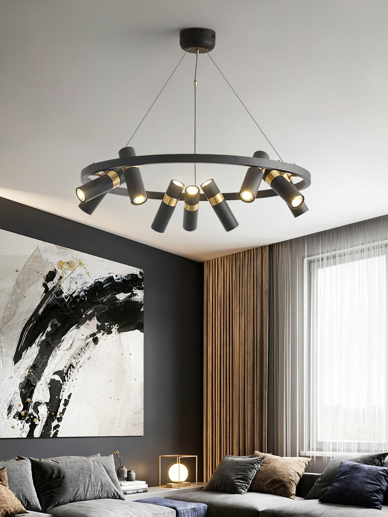 Nova Industrial Acrylic Chandelier - Blowlighting