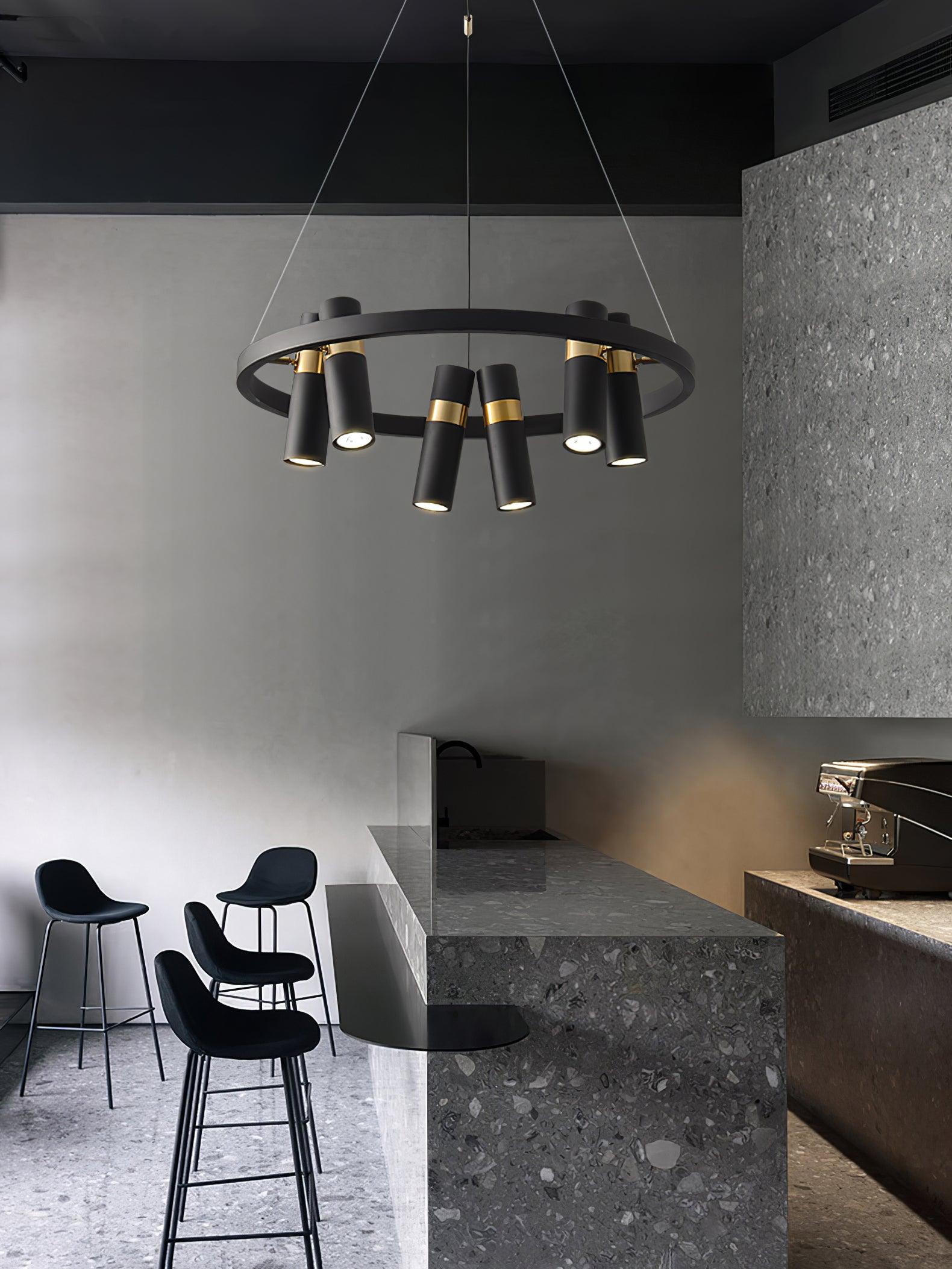 Nova Industrial Acrylic Chandelier - Blowlighting