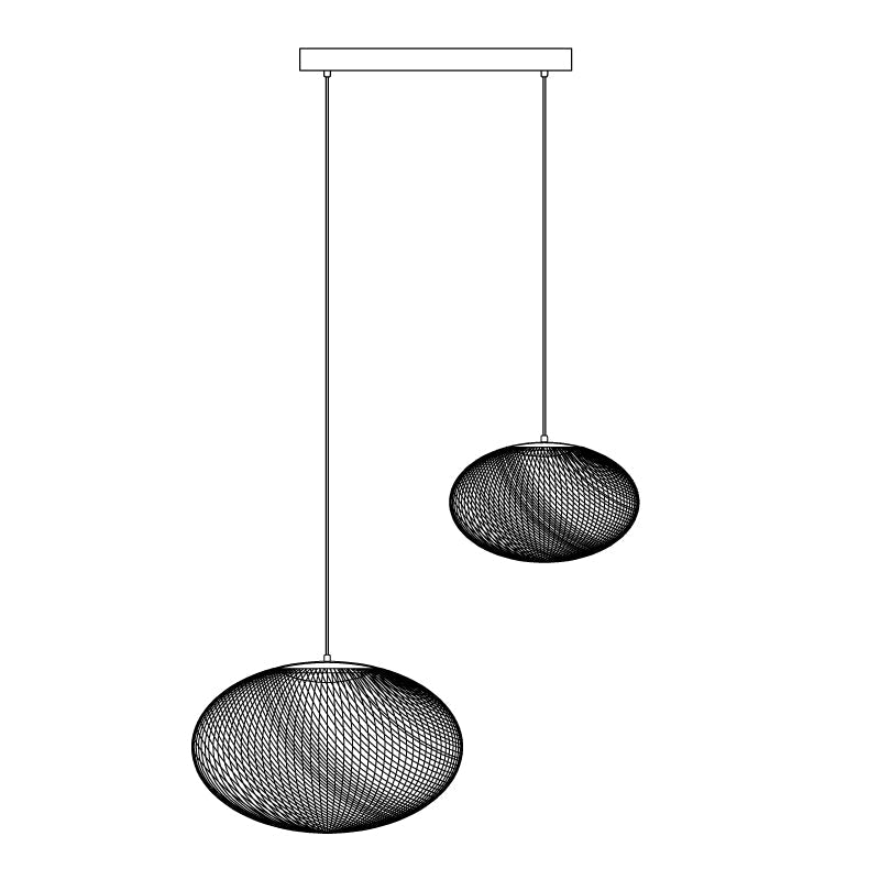 Metallic Meshwork Pendant Lamp - Blowlighting