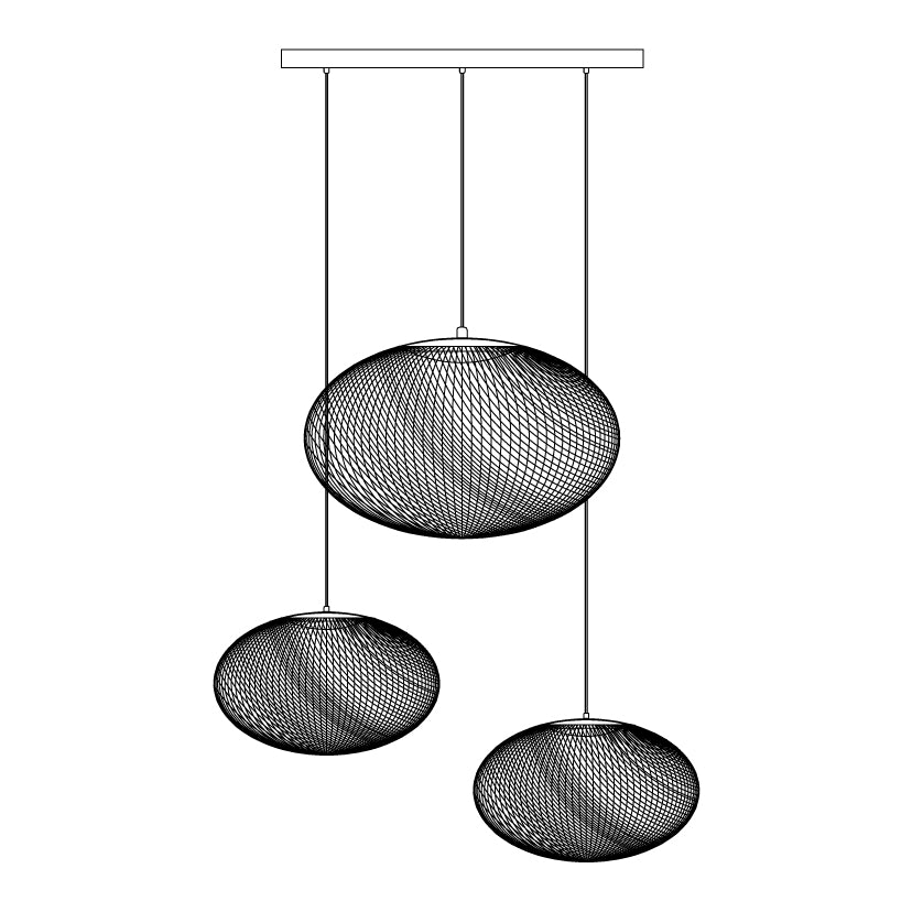 Metallic Meshwork Pendant Lamp - Blowlighting