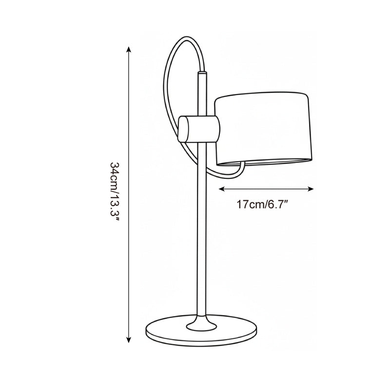 Metro Modern Metal Spot Table Light