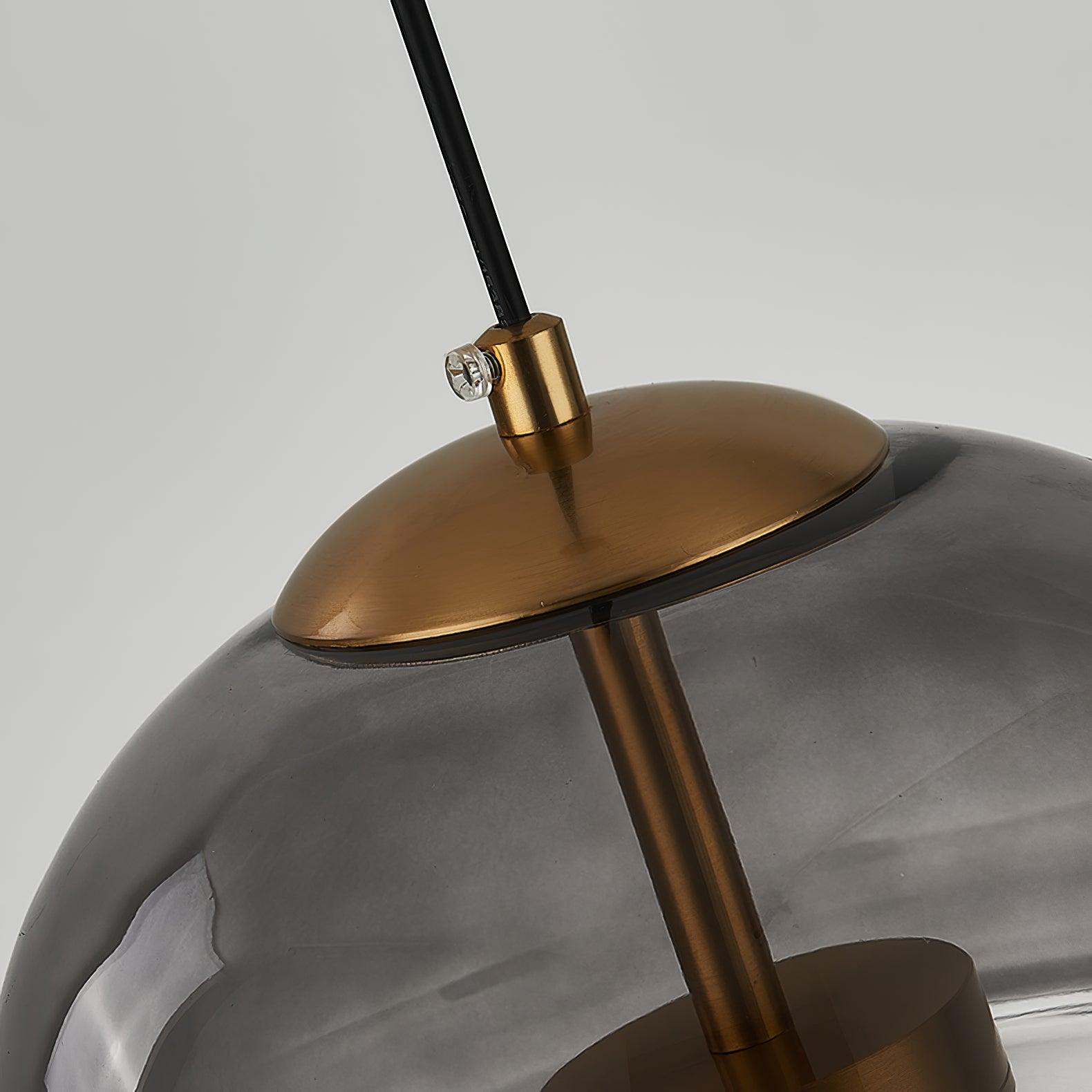 Aged Modern Minimalist Dome Metal Glass Pendant Light - Blowlighting