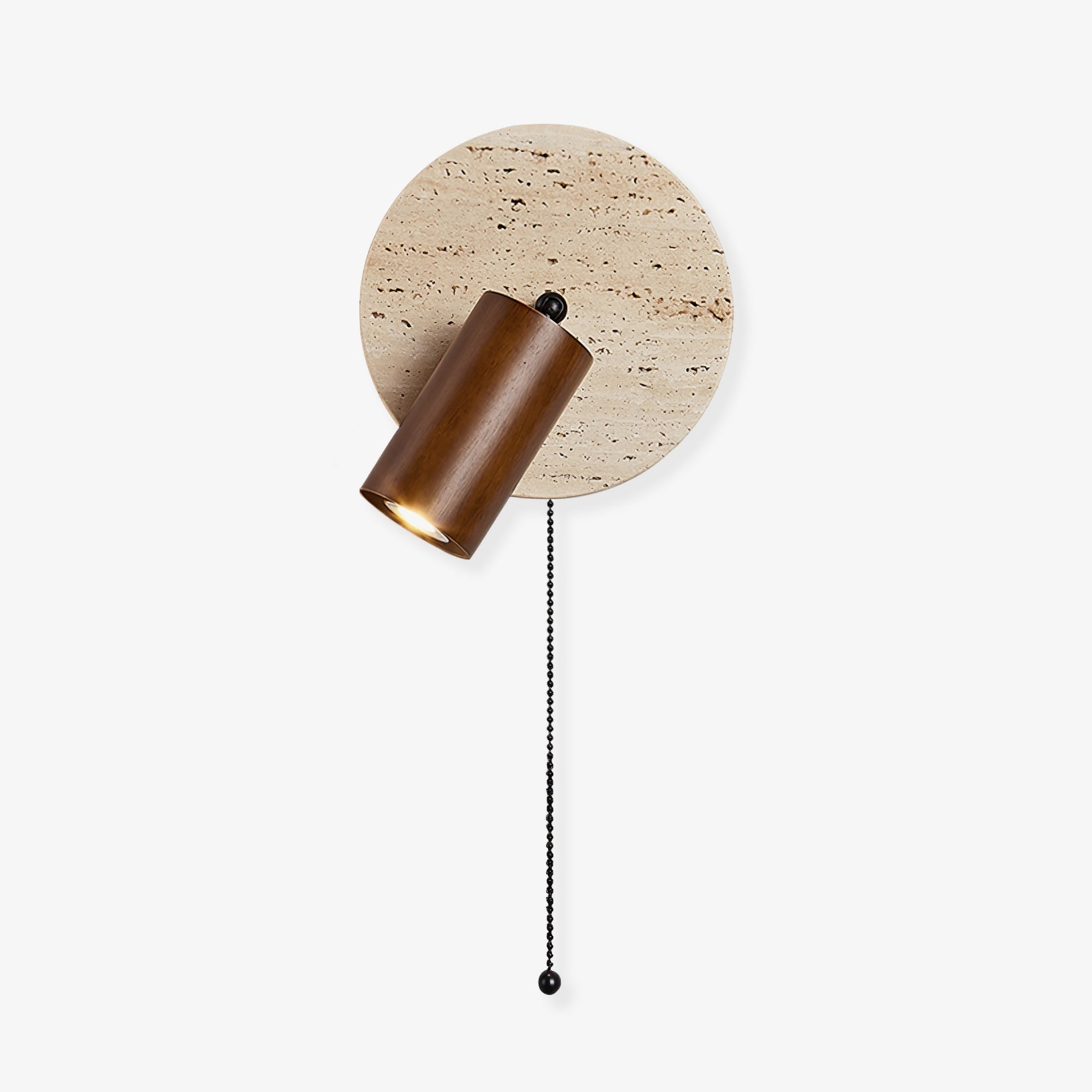 Evzoryra Disc Swing Travertine Wall Light - Blowlighting