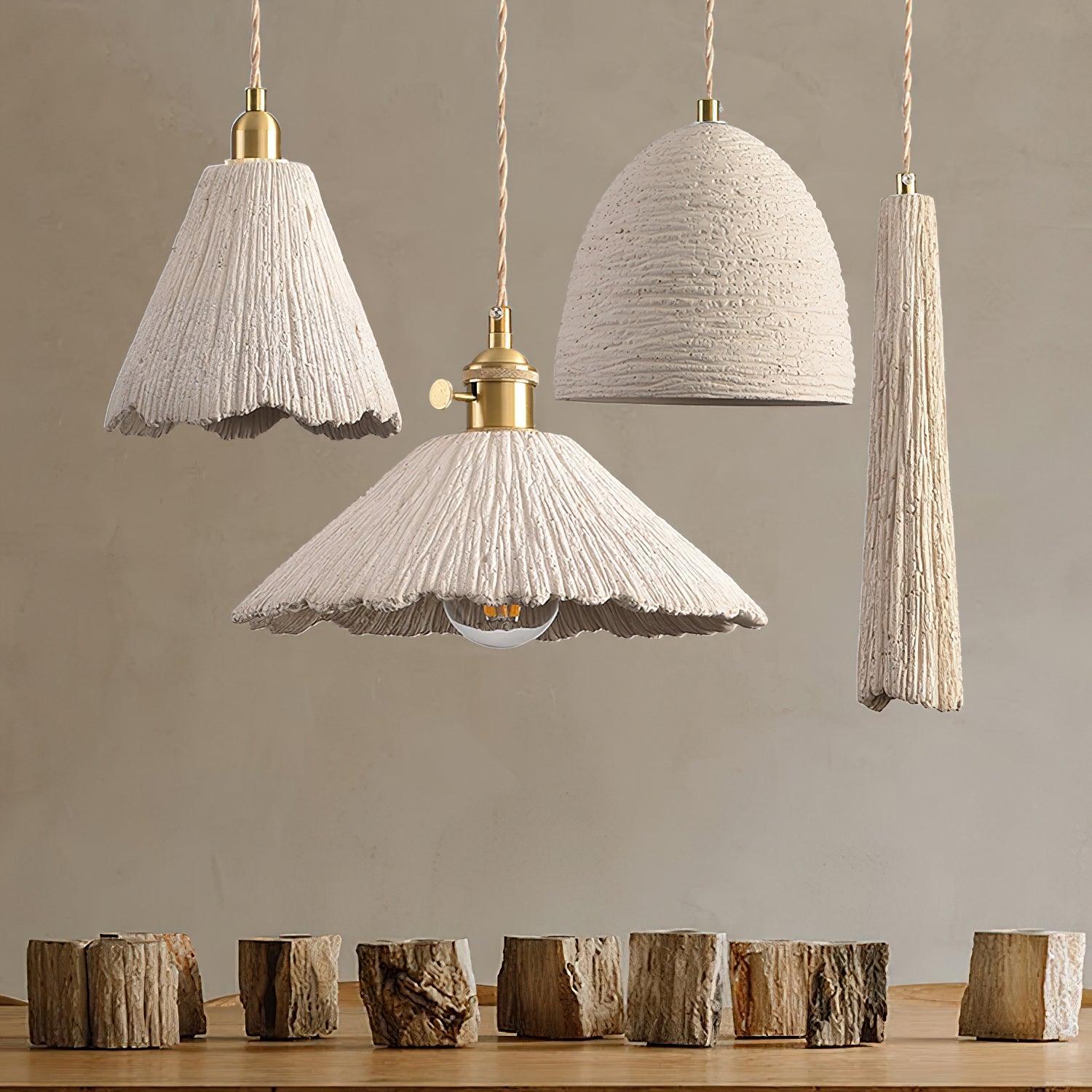 Microcement Pendant Lamp - Blowlighting
