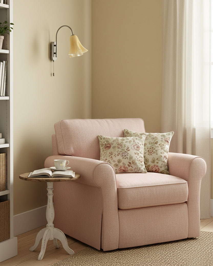 Olyndra Elegant Beige Wall Lamp