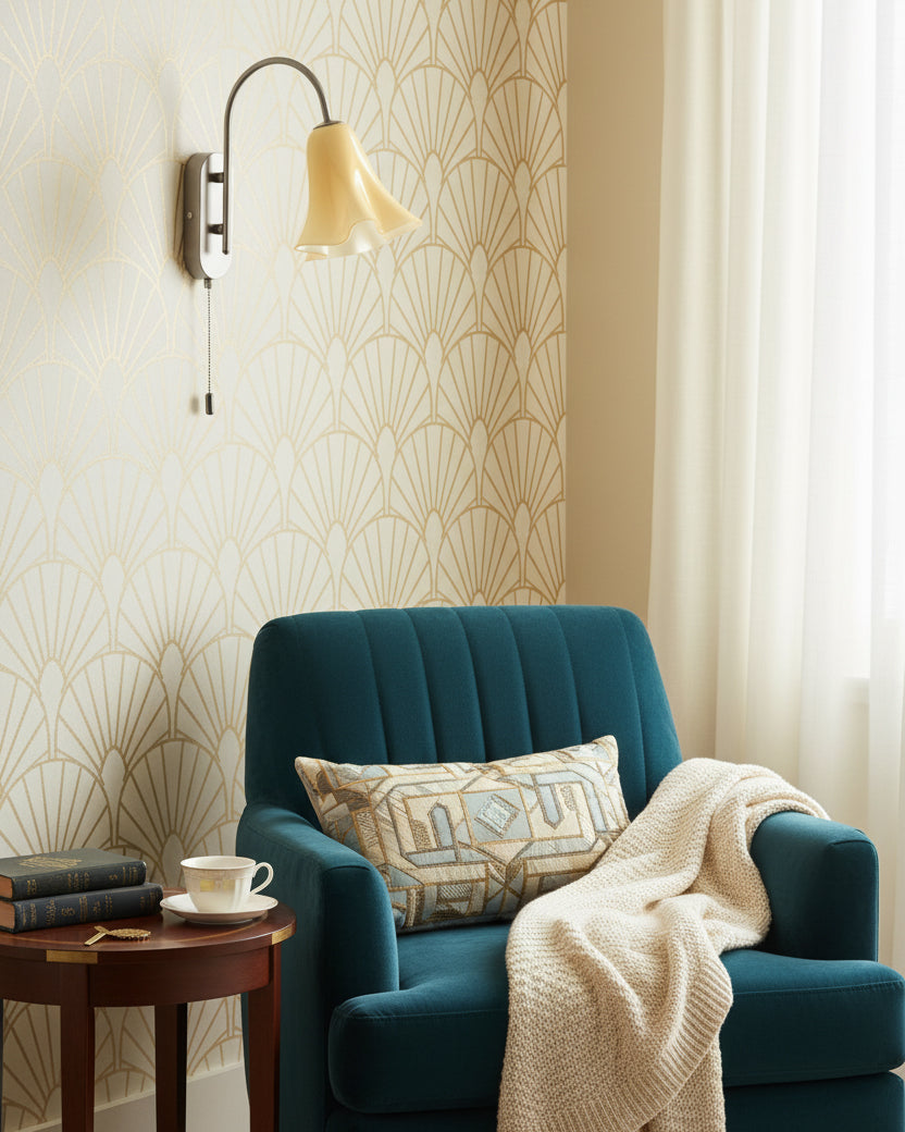 Olyndra Elegant Beige Wall Lamp