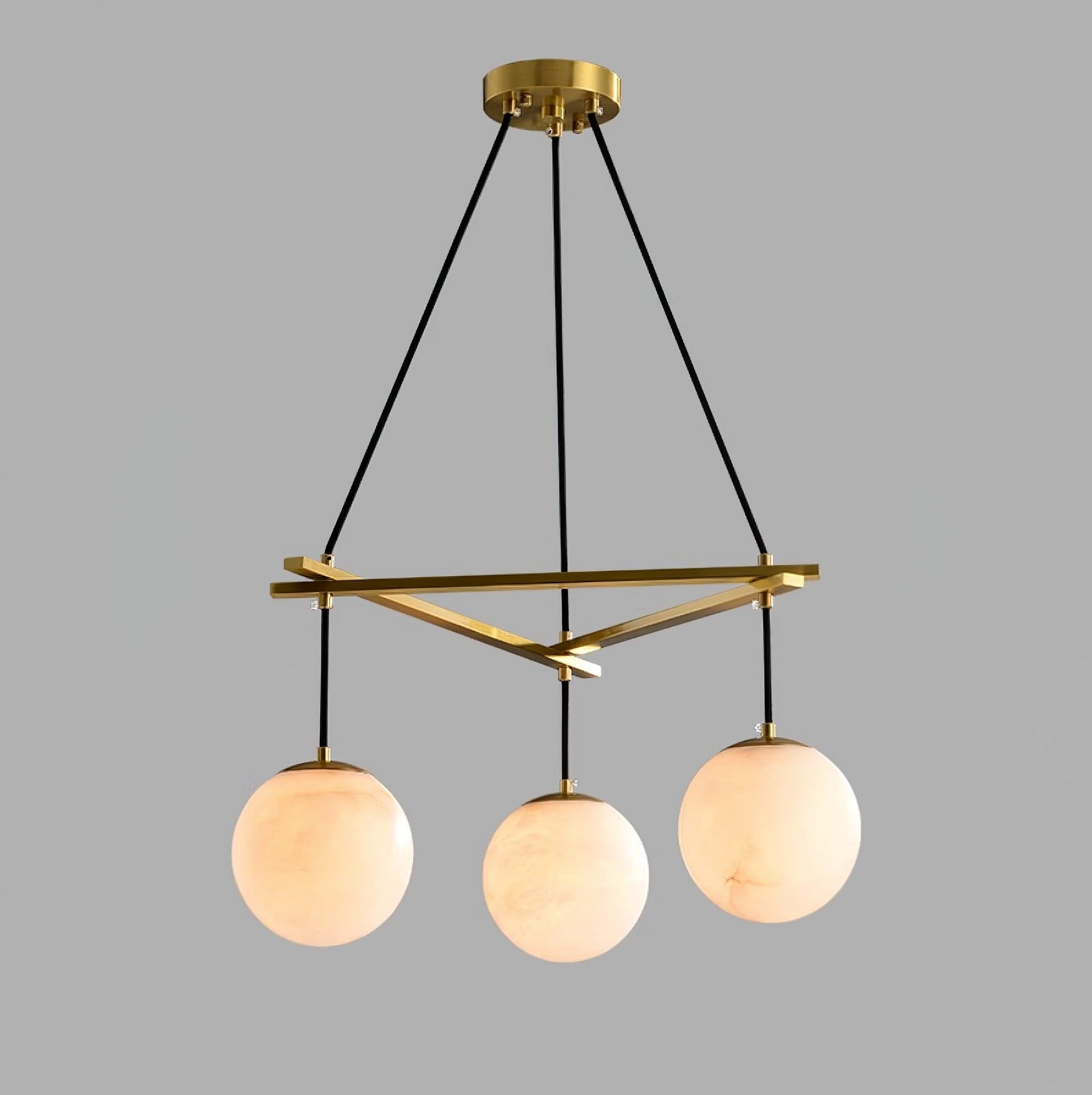 Lunara Alabaster Chandelier Light - Blowlighting