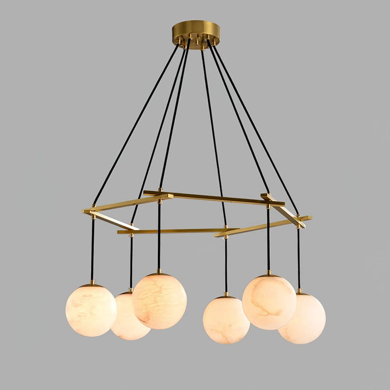 Miira Wabi-Sabi Alabaster Chandelier