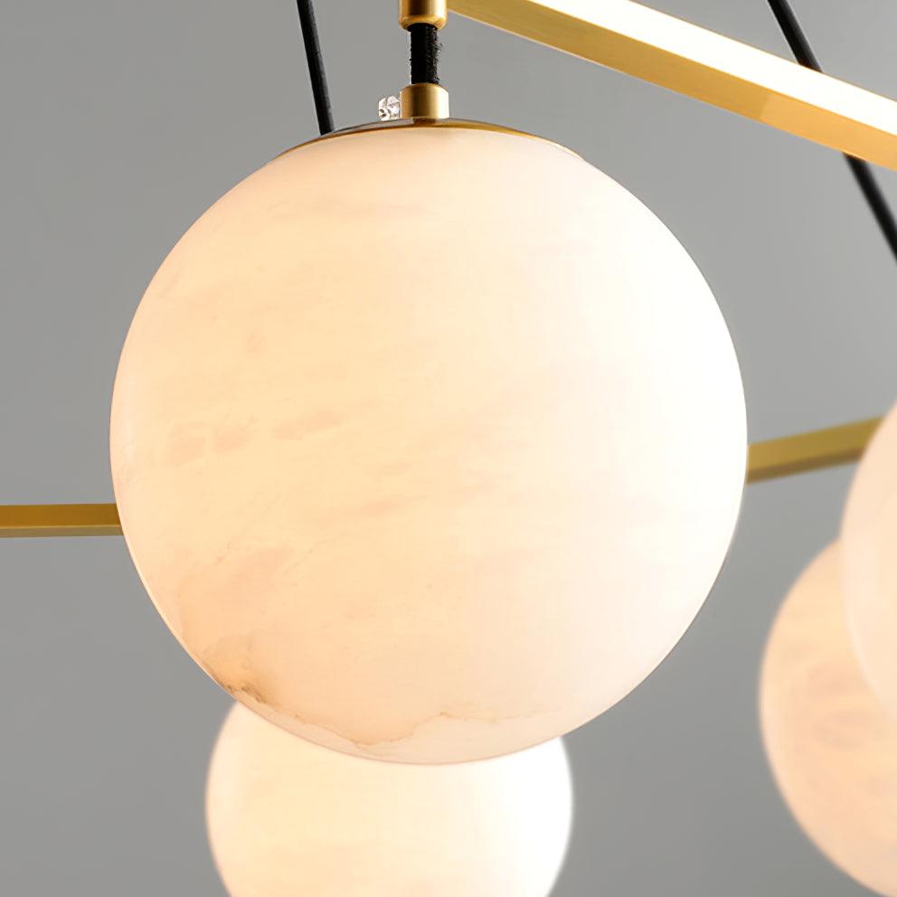 Lunara Alabaster Chandelier Light - Blowlighting