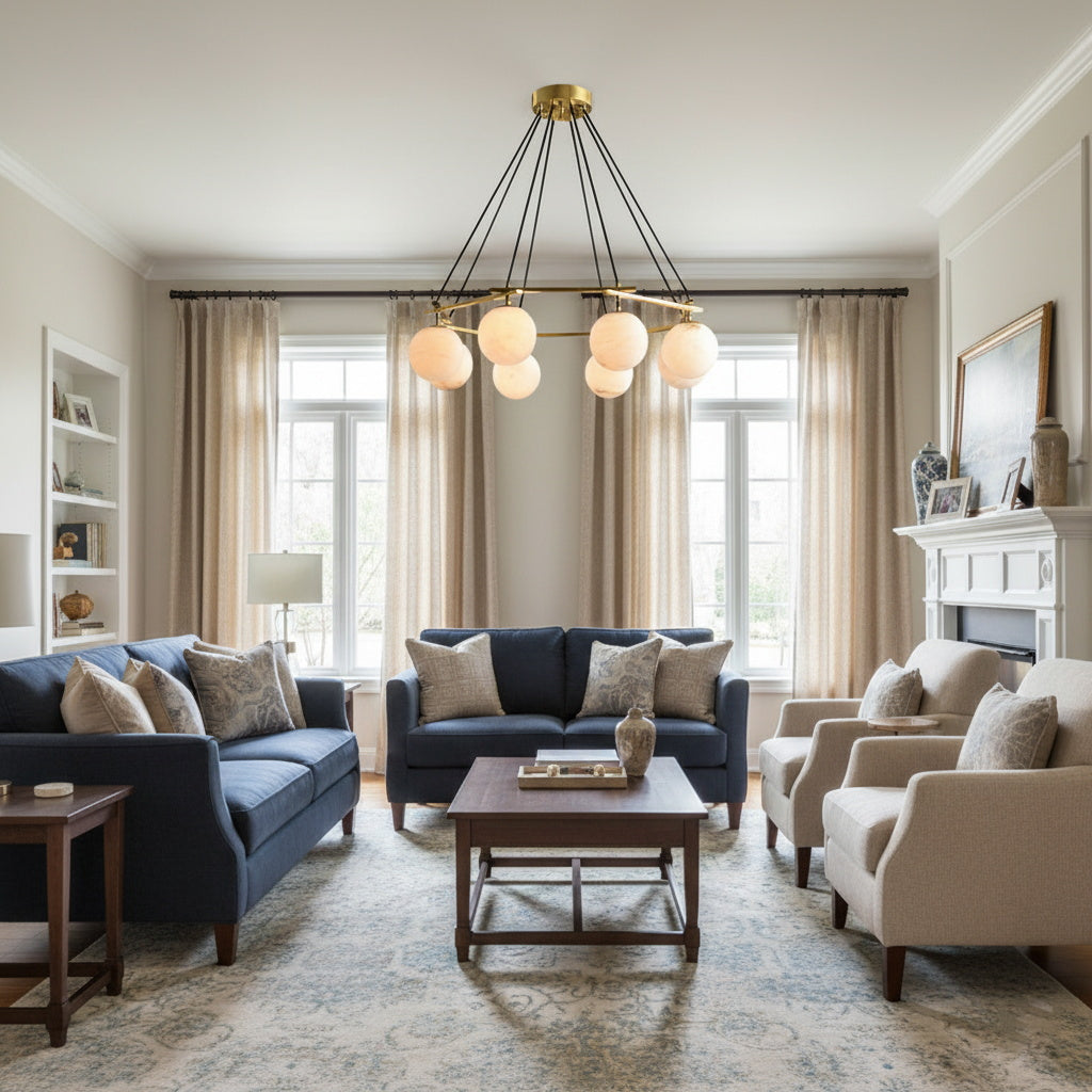 Miira Wabi-Sabi Alabaster Chandelier