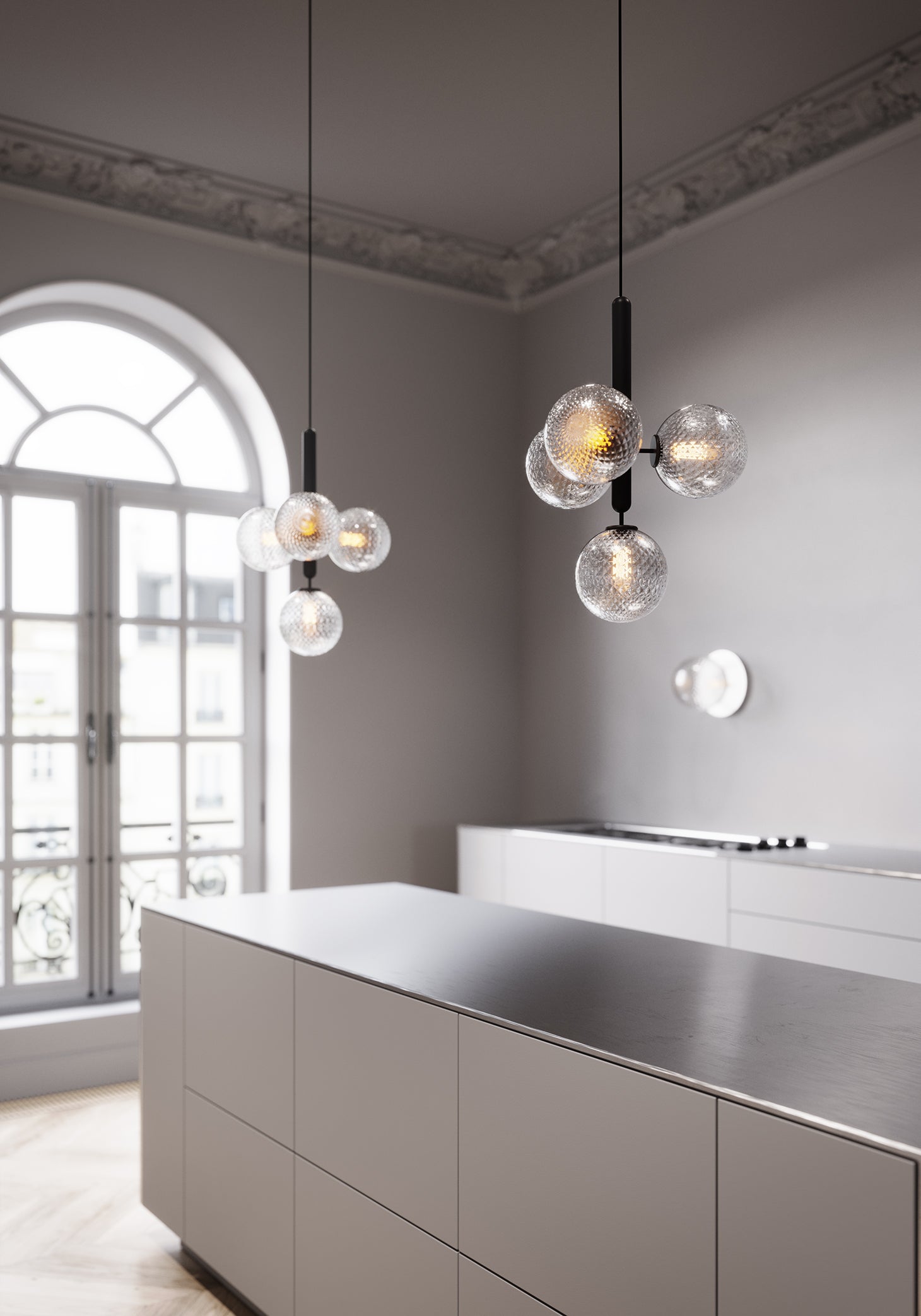 Elysian Glow Pendant Swag Light - Blowlighting