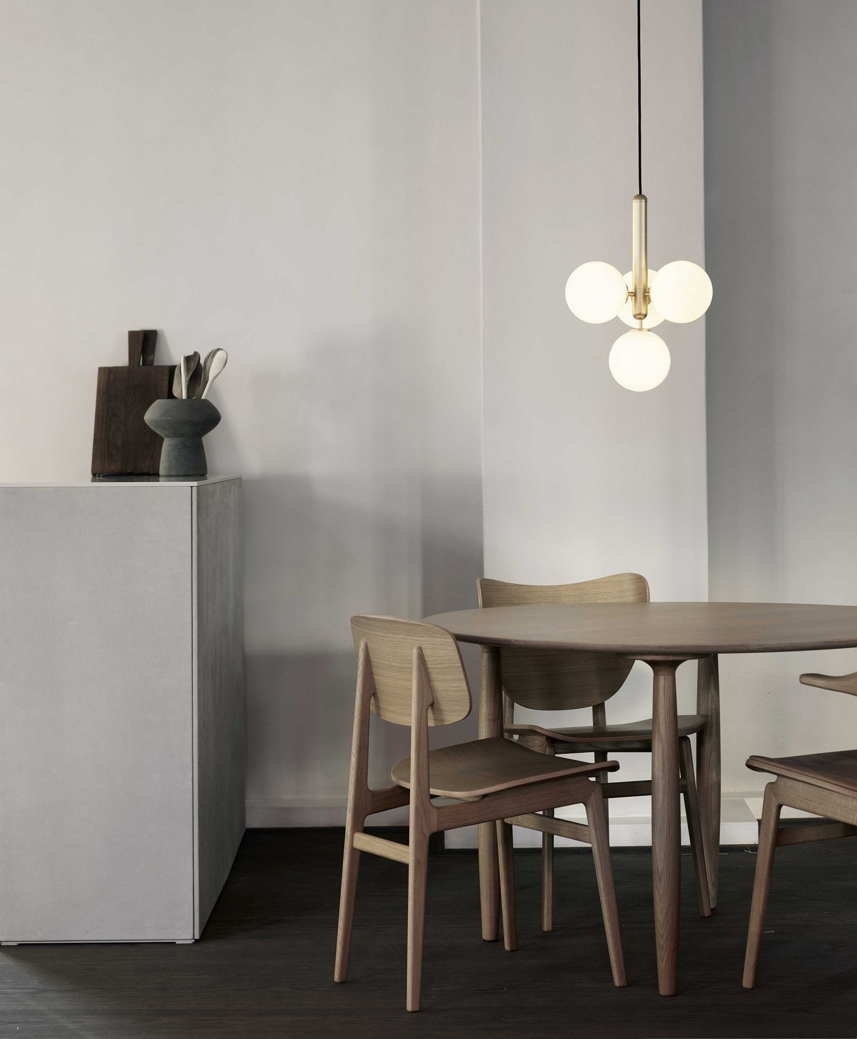 Scandiluxe Brass Pendant Swag Light - Blowlighting