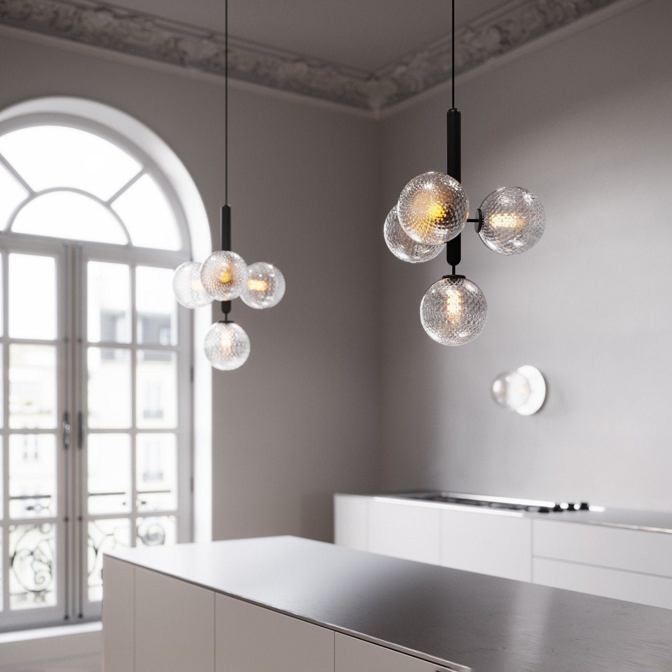 Elysian Glow Pendant Swag Light - Blowlighting