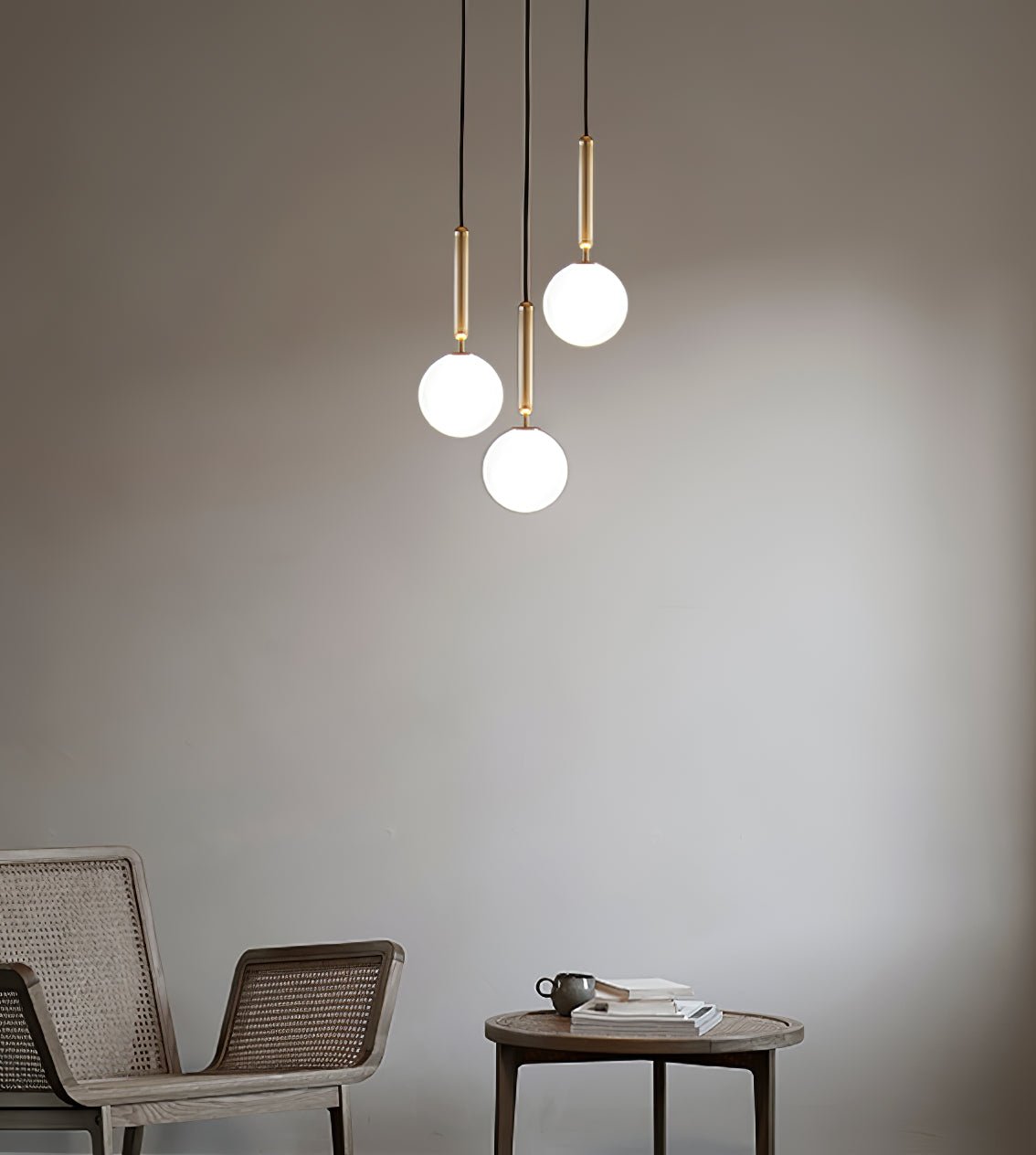 Scandiluxe Brass Pendant Swag Light - Blowlighting