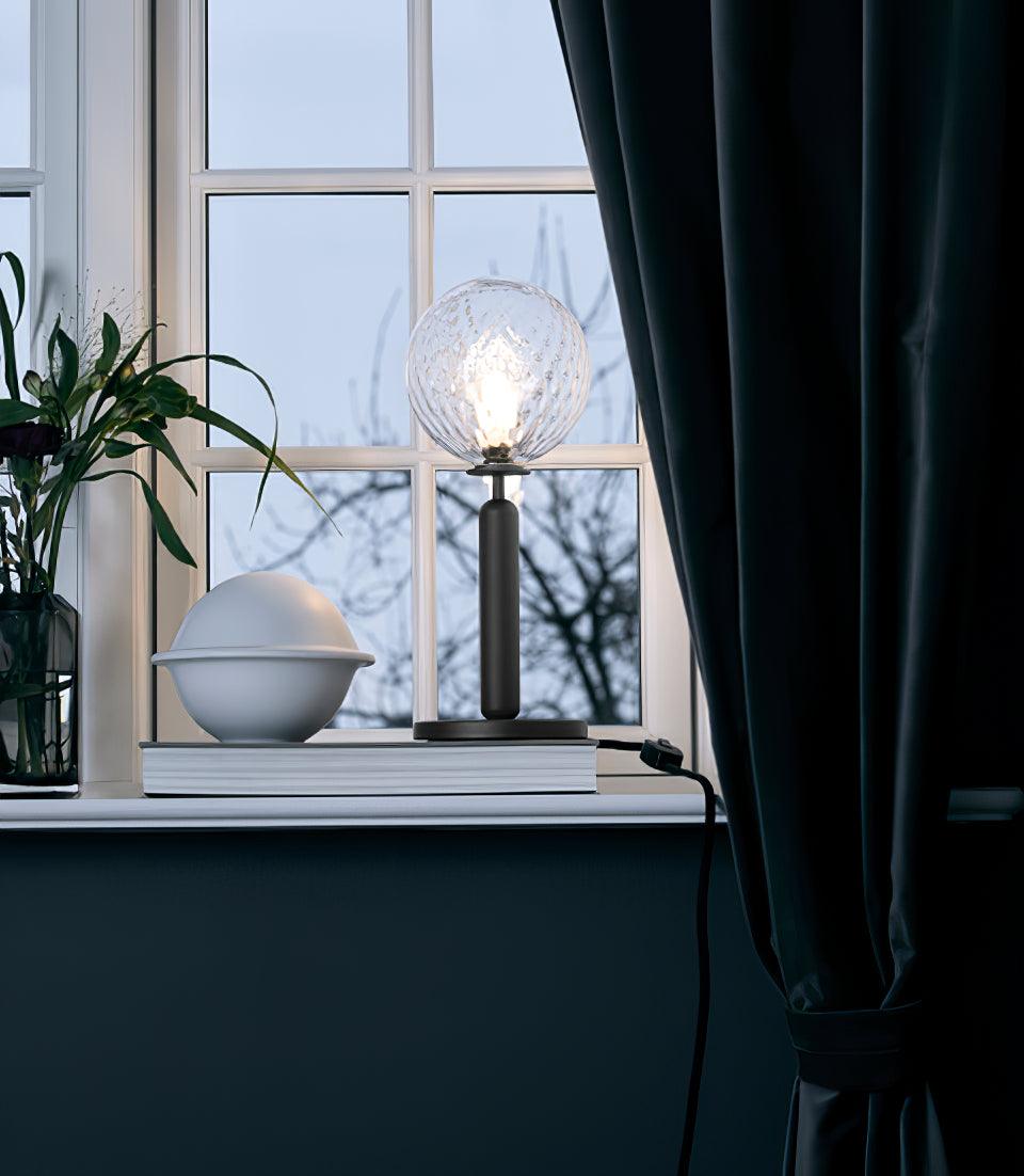 Noah Minimalist Glass Table Lamp - Blowlighting