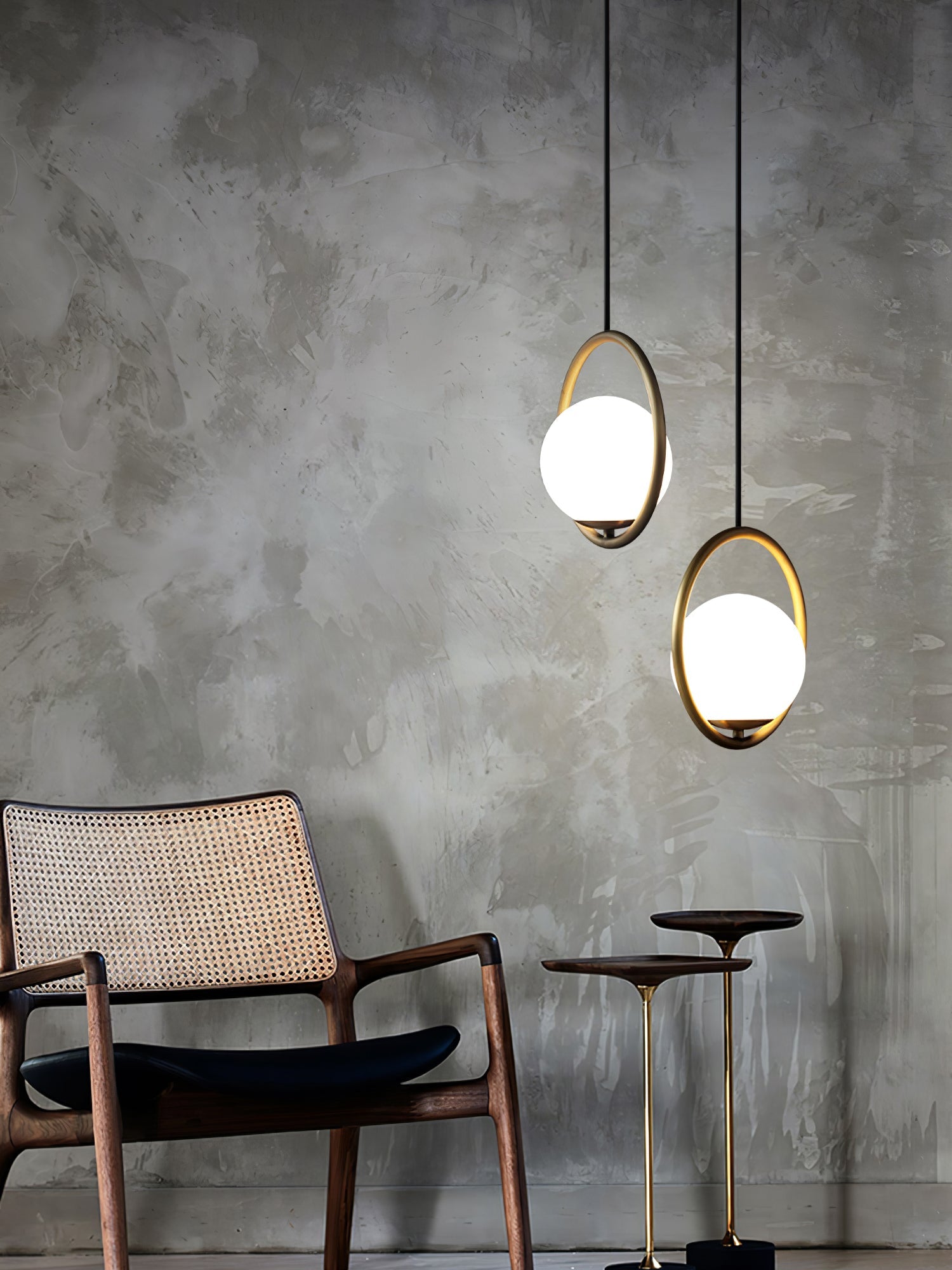 Mila Brass Pendant Swag Light - Blowlighting