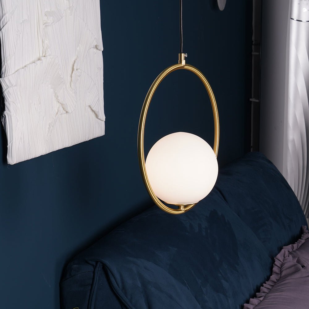 Mila Brass Pendant Swag Light - Blowlighting