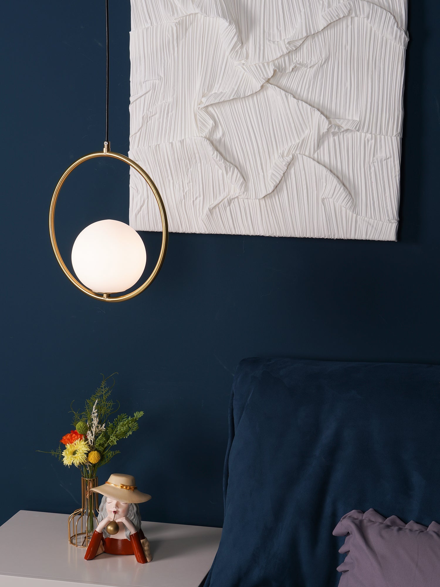 Mila Brass Pendant Swag Light - Blowlighting