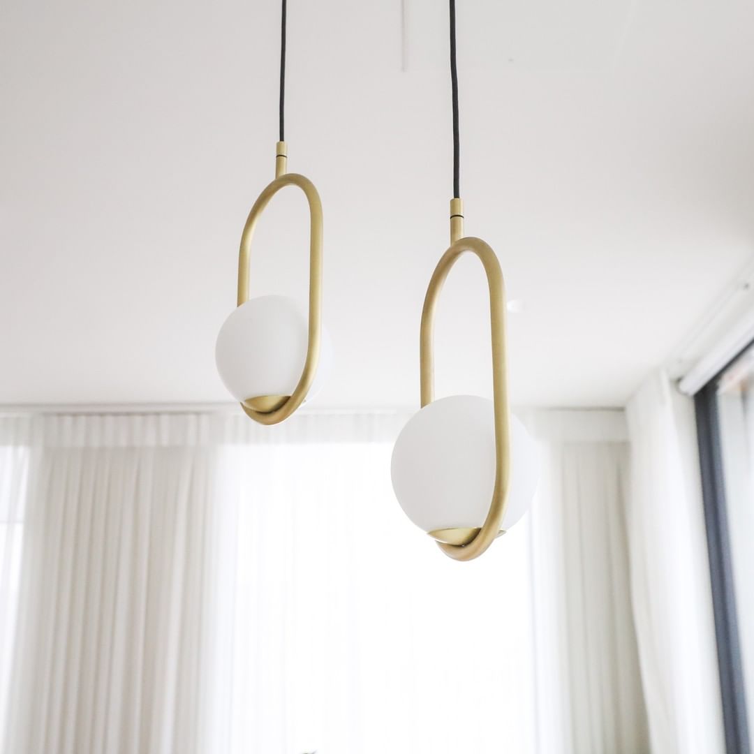 Mila Brass Pendant Swag Light - Blowlighting