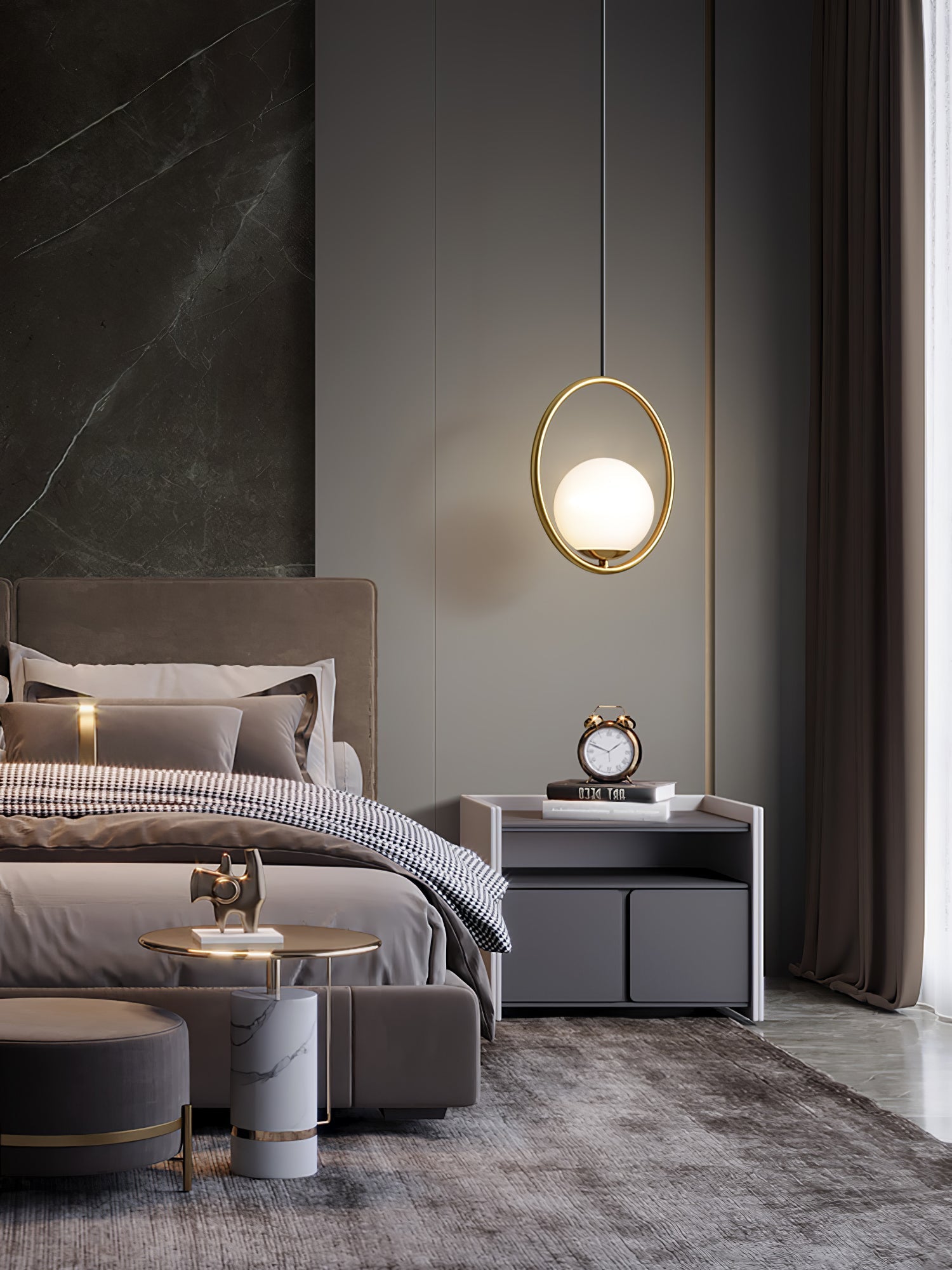 Mila Brass Pendant Light - Blowlighting