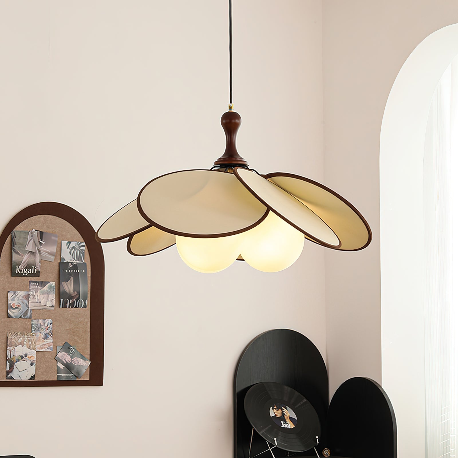 Miley Wabi-Sabi Fabric Pendant Light