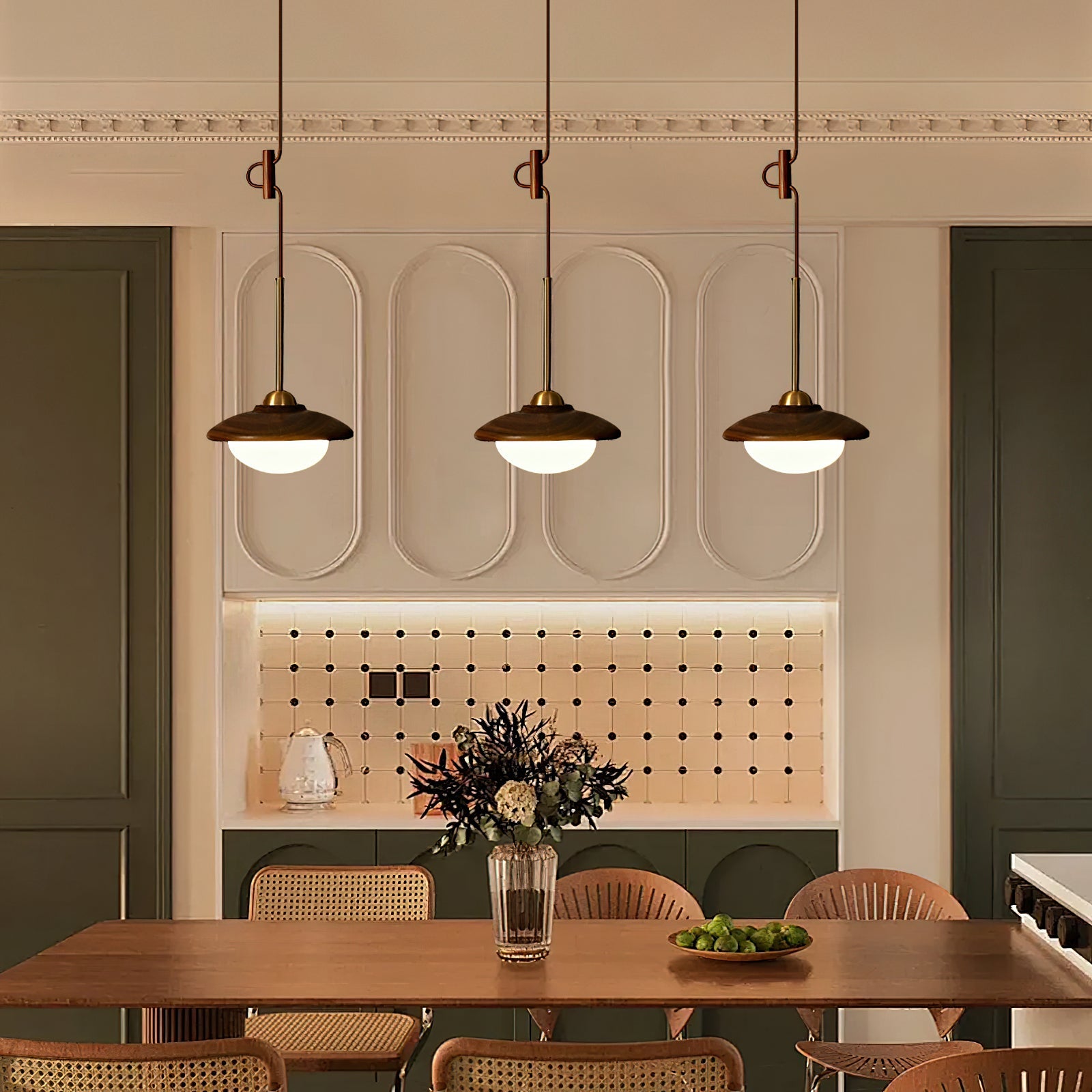 Milivia Wabi-Sabi Wood Pendant Light