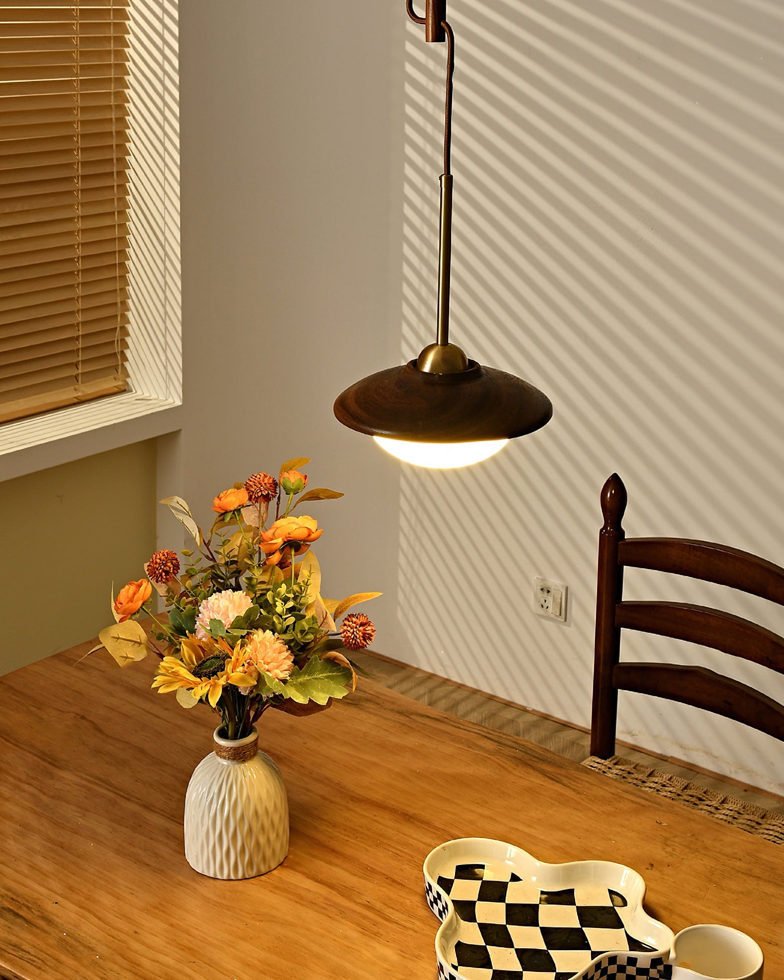 Milivia Wabi-Sabi Wood Pendant Light