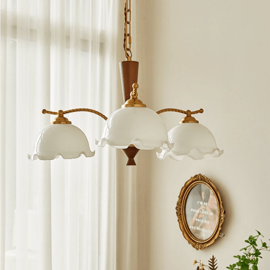 Daisy Vintage Glass Chandelier - Blowlighting