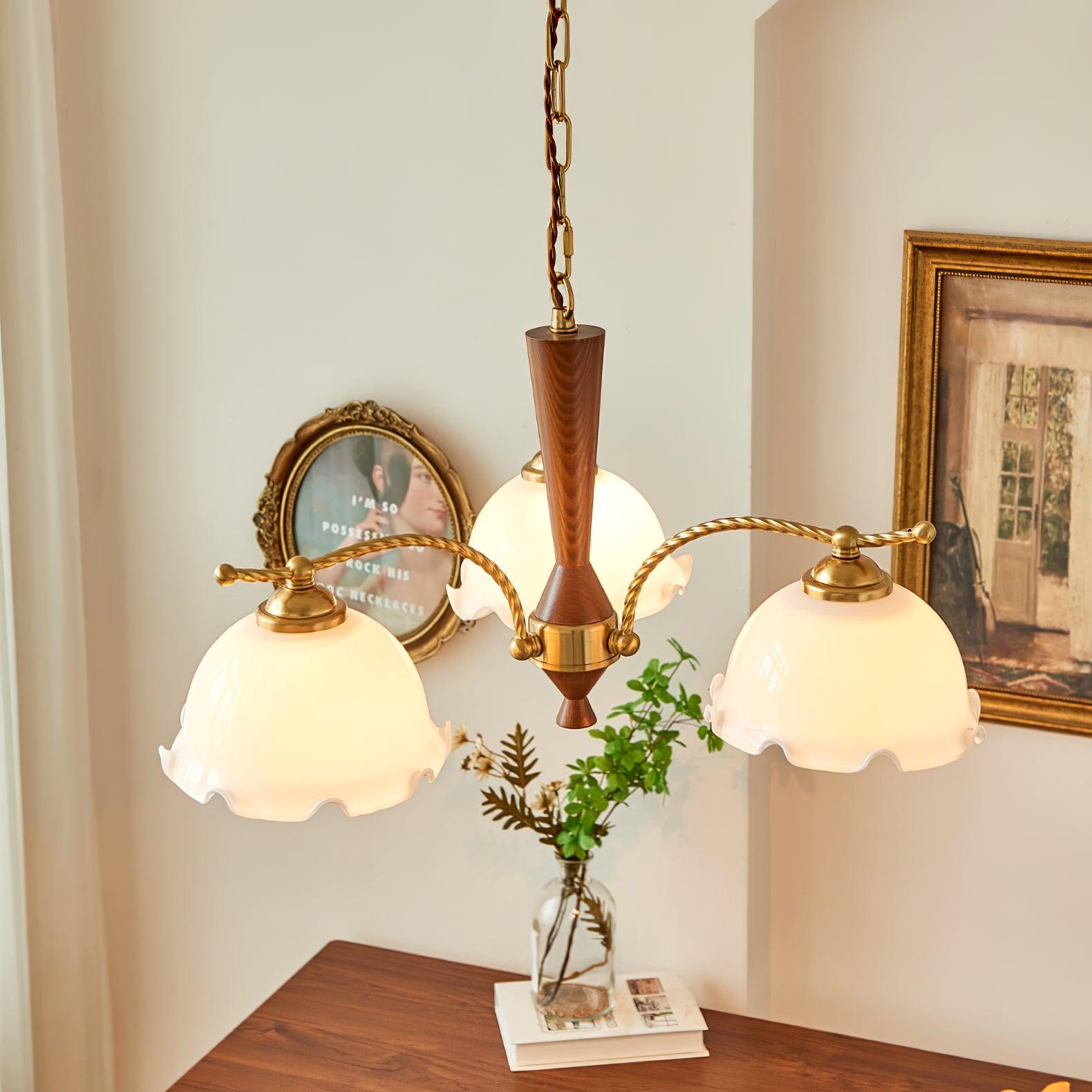 Daisy Vintage Glass Chandelier - Blowlighting