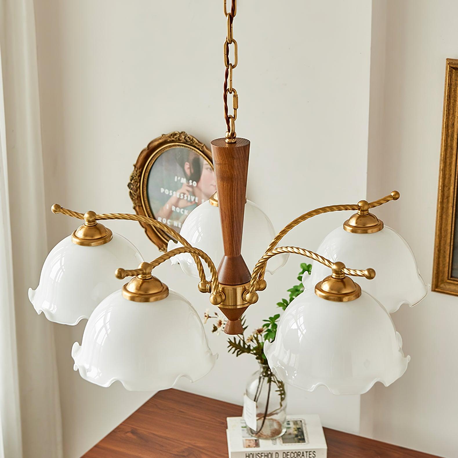 Daisy Vintage Glass Chandelier - Blowlighting